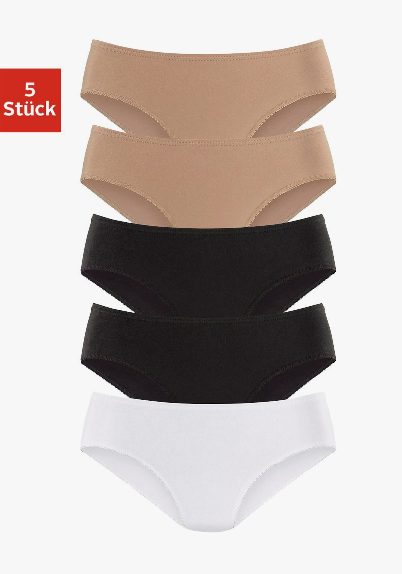 petite fleur Jazz-Pants Slips - beige, schwarz, weiß
