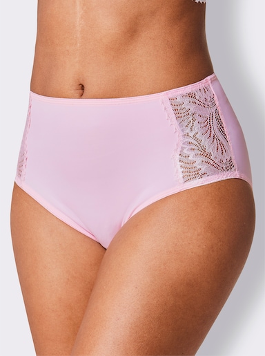 wäschepur Hüftslip mit Spitzen-Einsatz seitlich - hellrosé