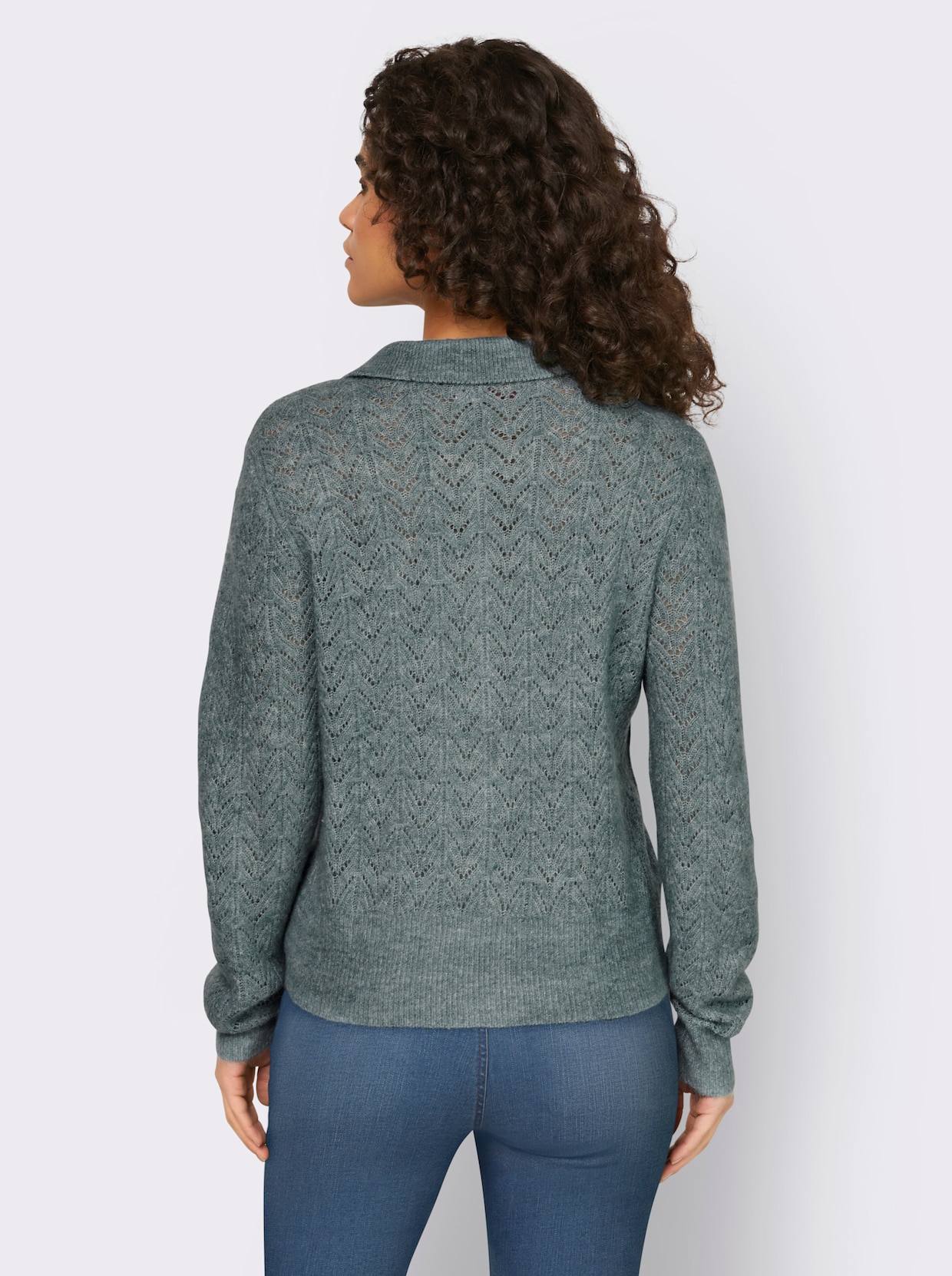 heine Strickjacke - jade-meliert