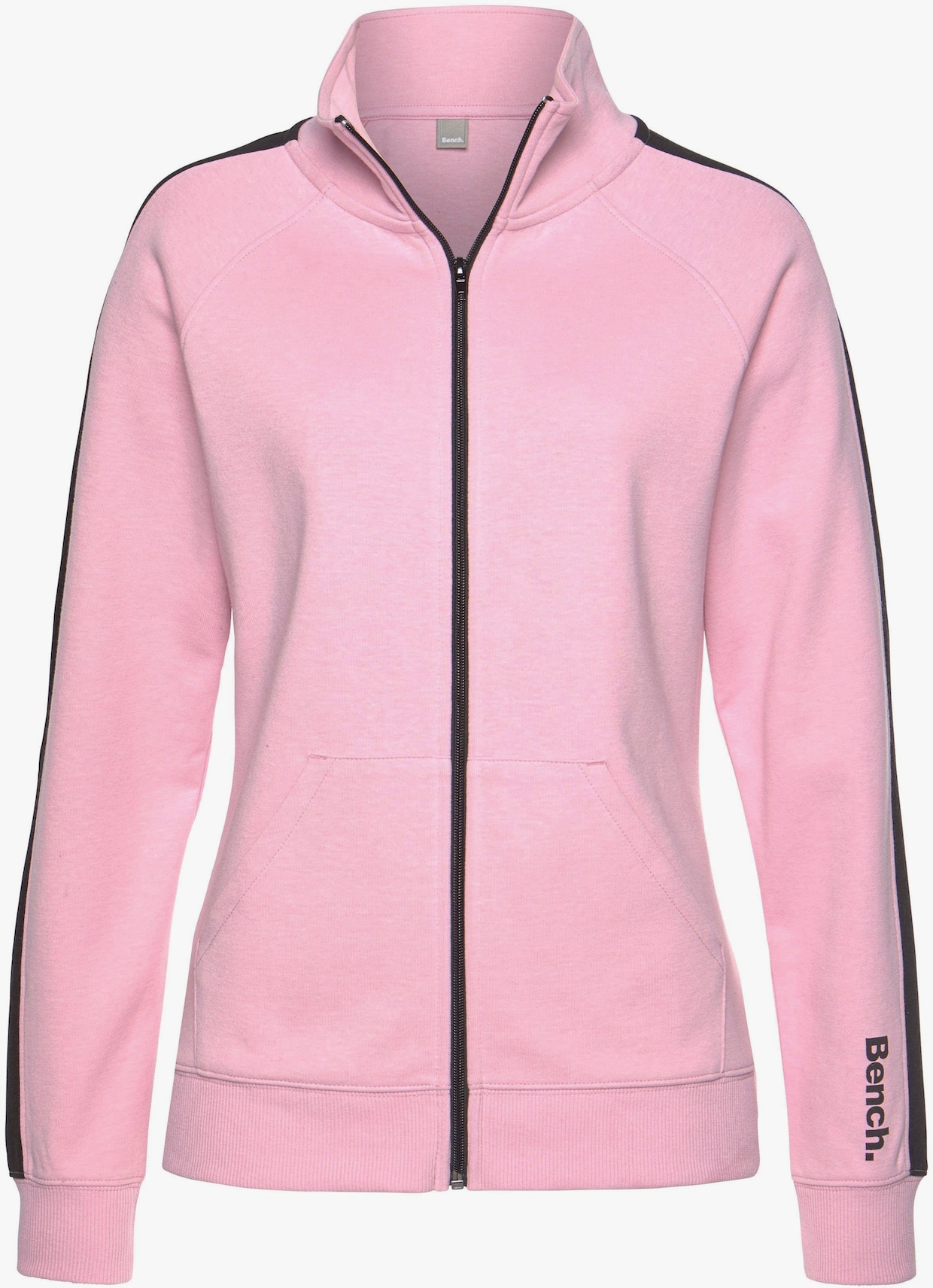 Sweatjacke - rosa-schwarz