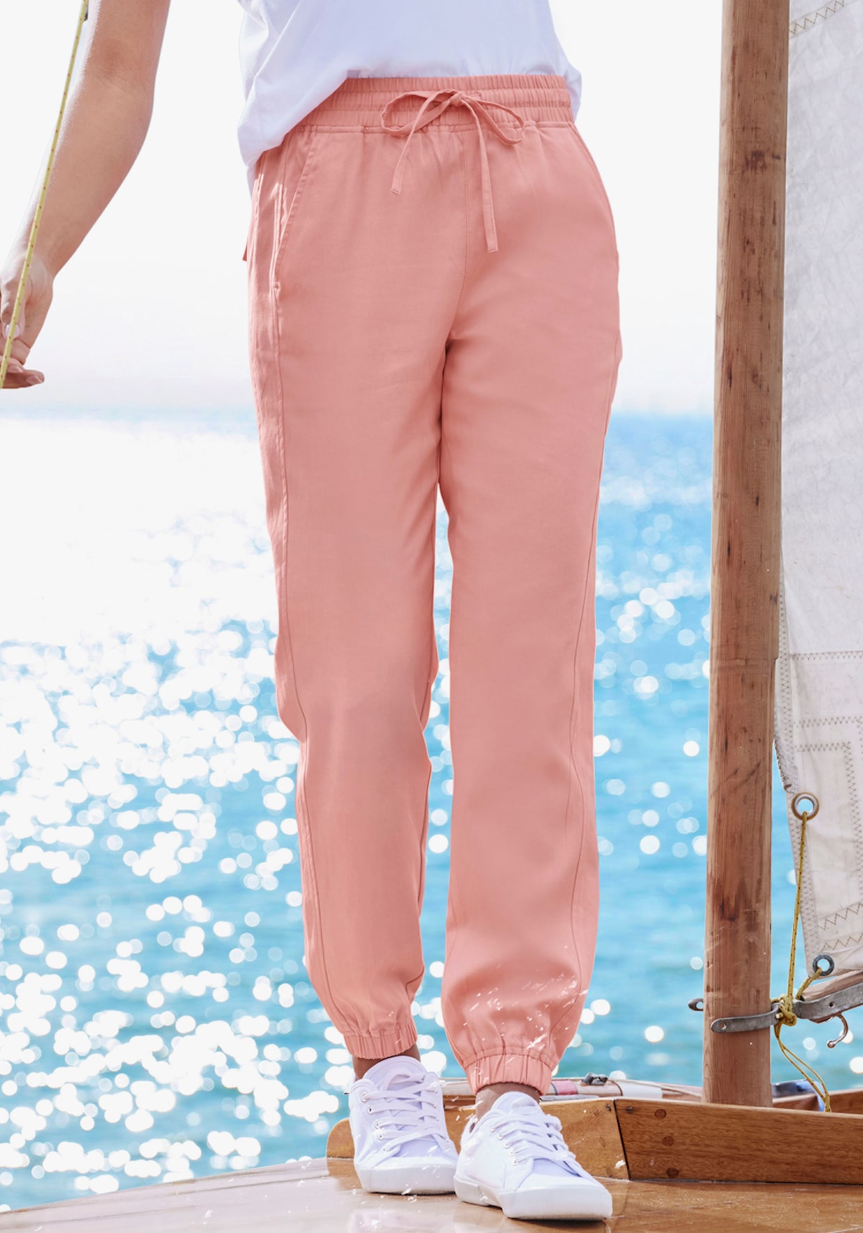 LASCANA comfortbroek - peach