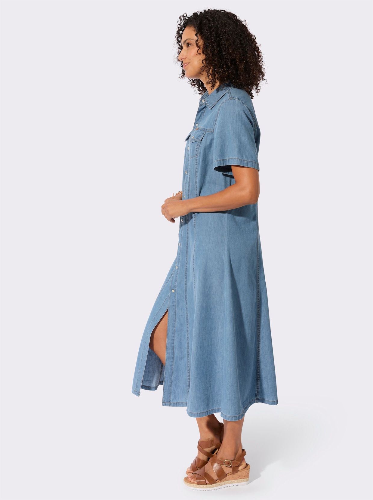 Jeanskleid - blue-bleached