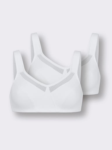 wäschepur BH ohne Bügel - weiß