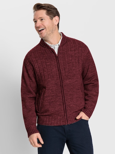 Strickjacke - dunkelrot