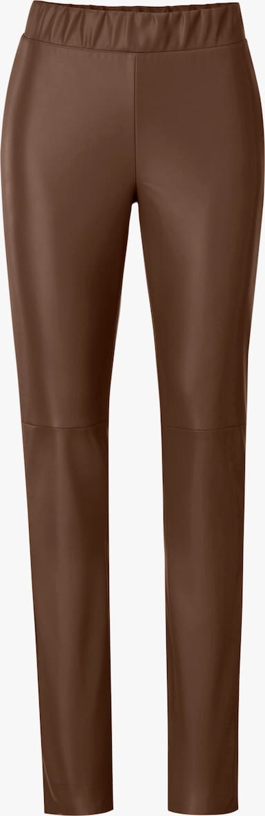 heine Lederimitathose - braun