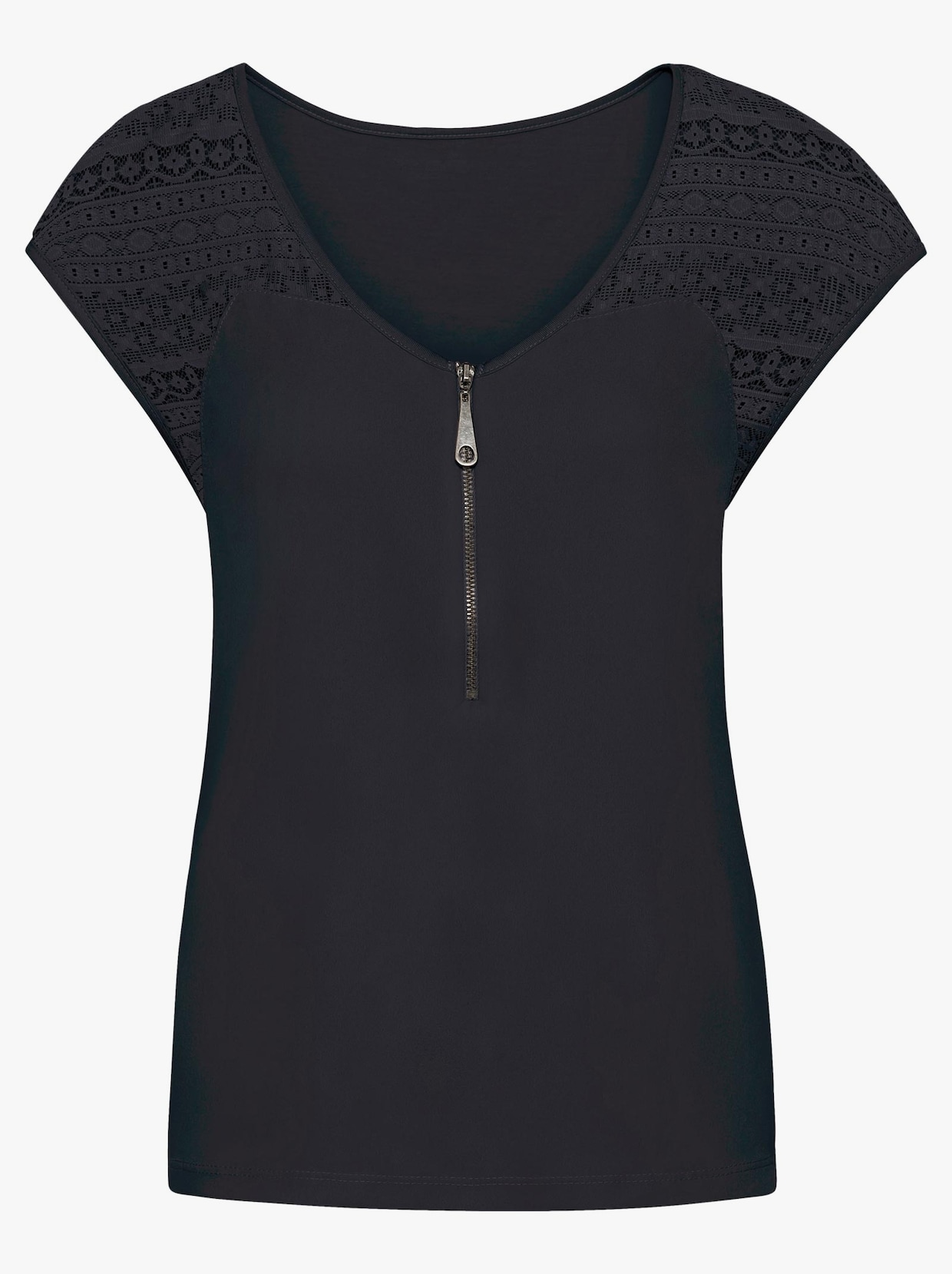 V-Shirt - schwarz