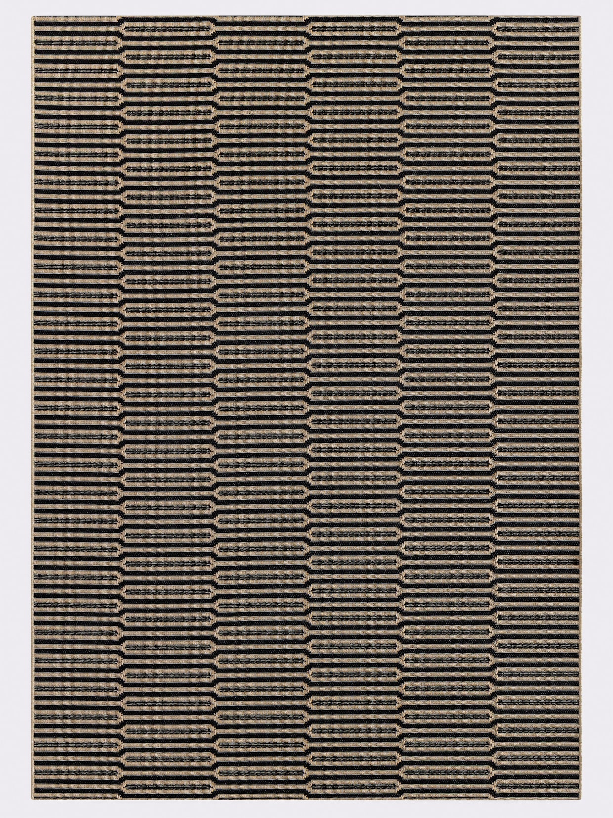 heine home Teppich - schwarz-ecru