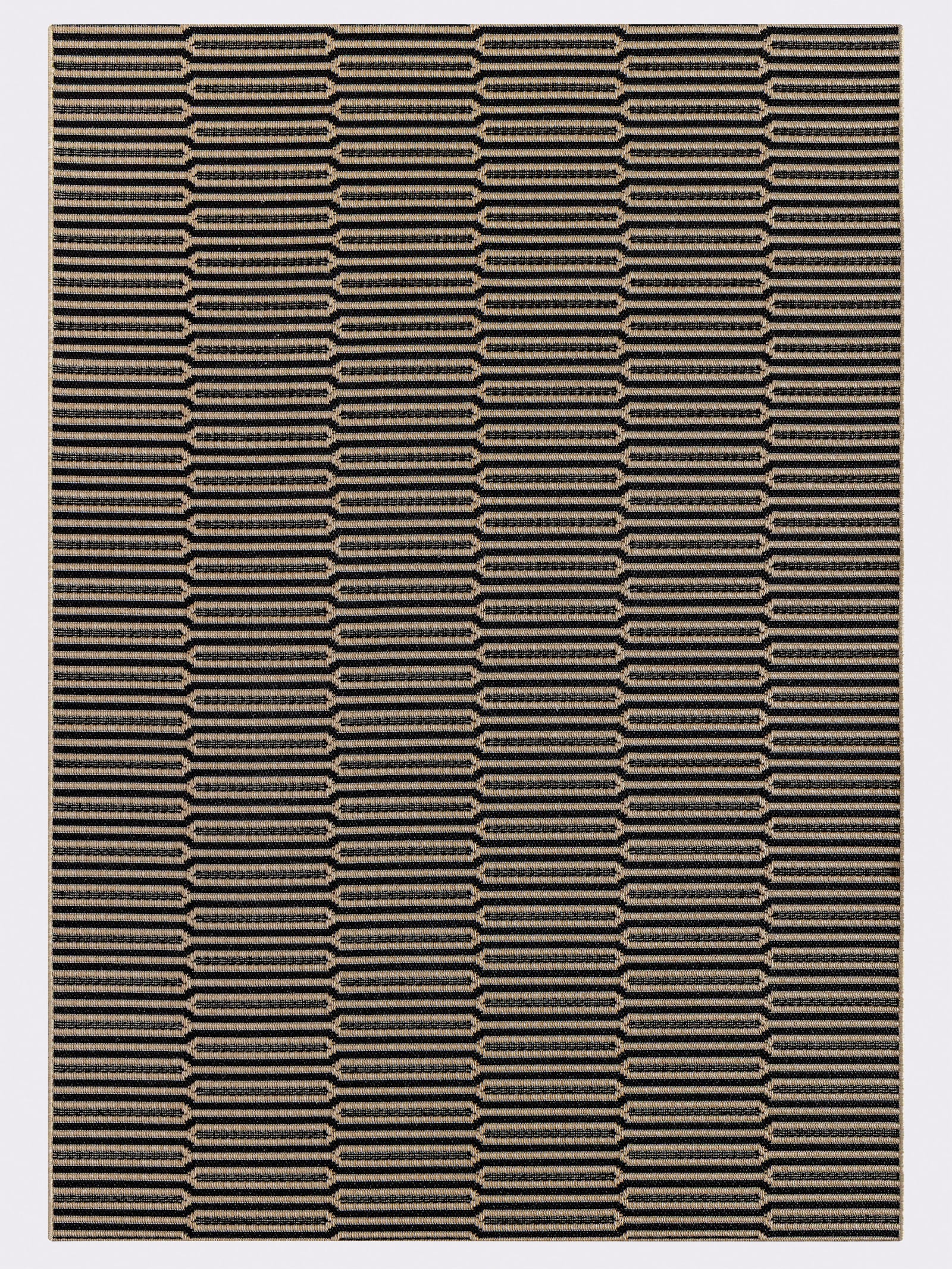 heine home Teppich - schwarz-ecru