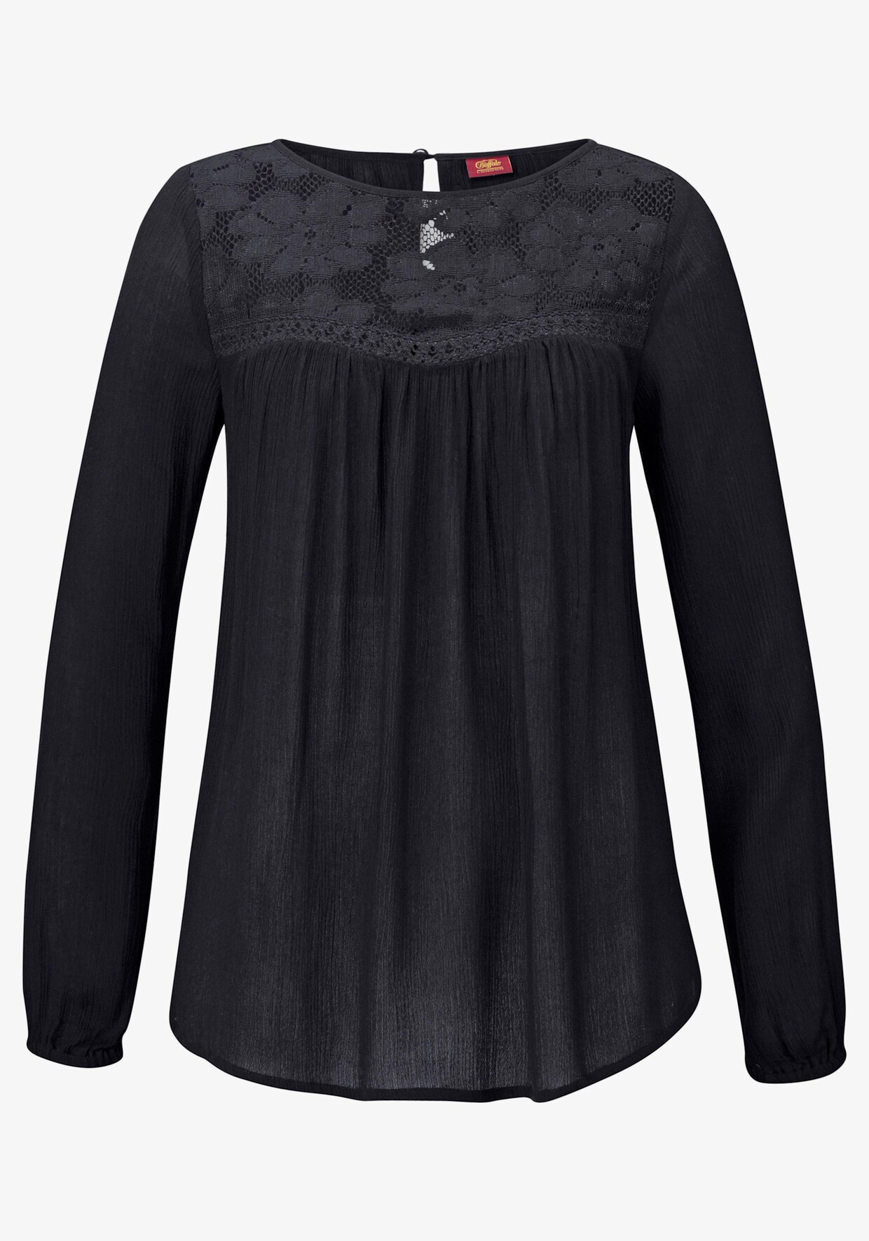 Buffalo Kanten blouse - zwart