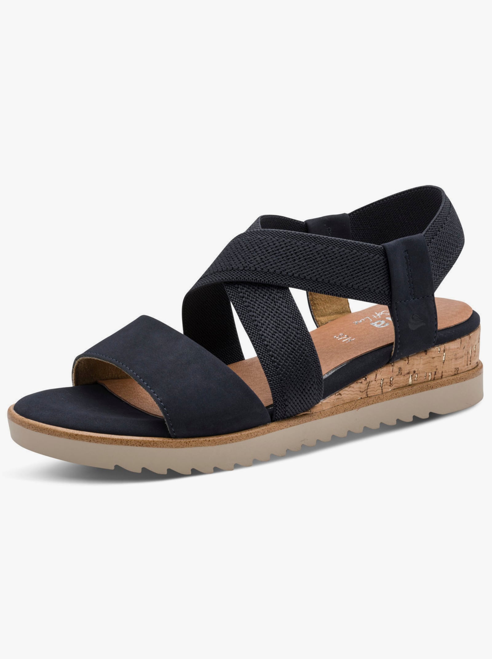 Jana Sandalette mit profilierter Sohle - nachtblau