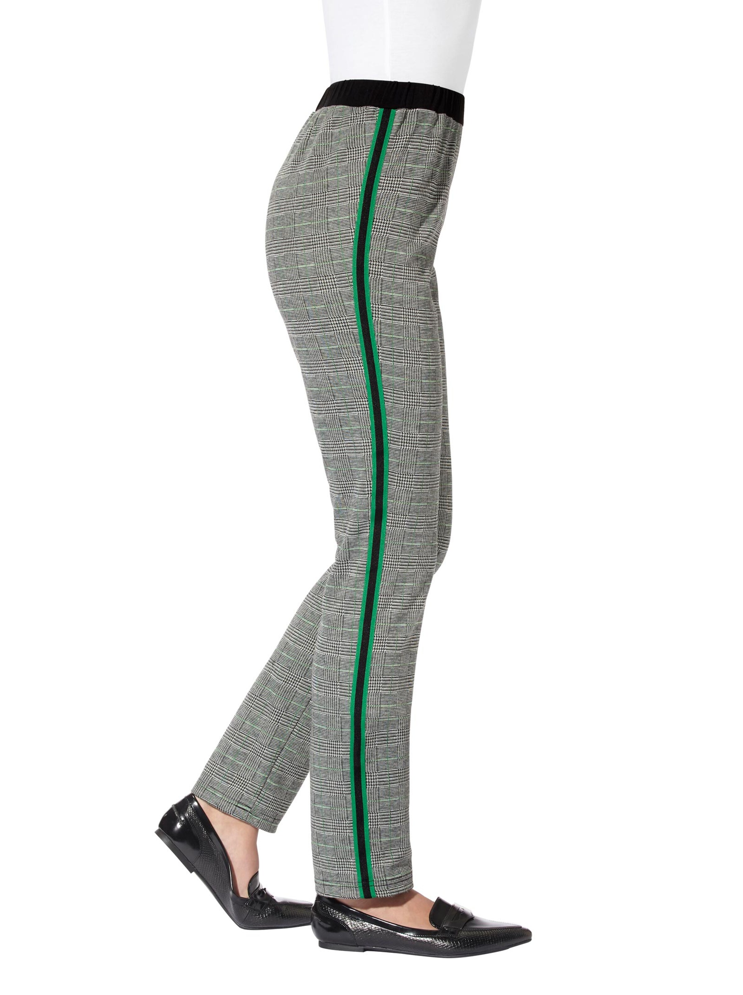 Hose - schwarz-weiß-kariert