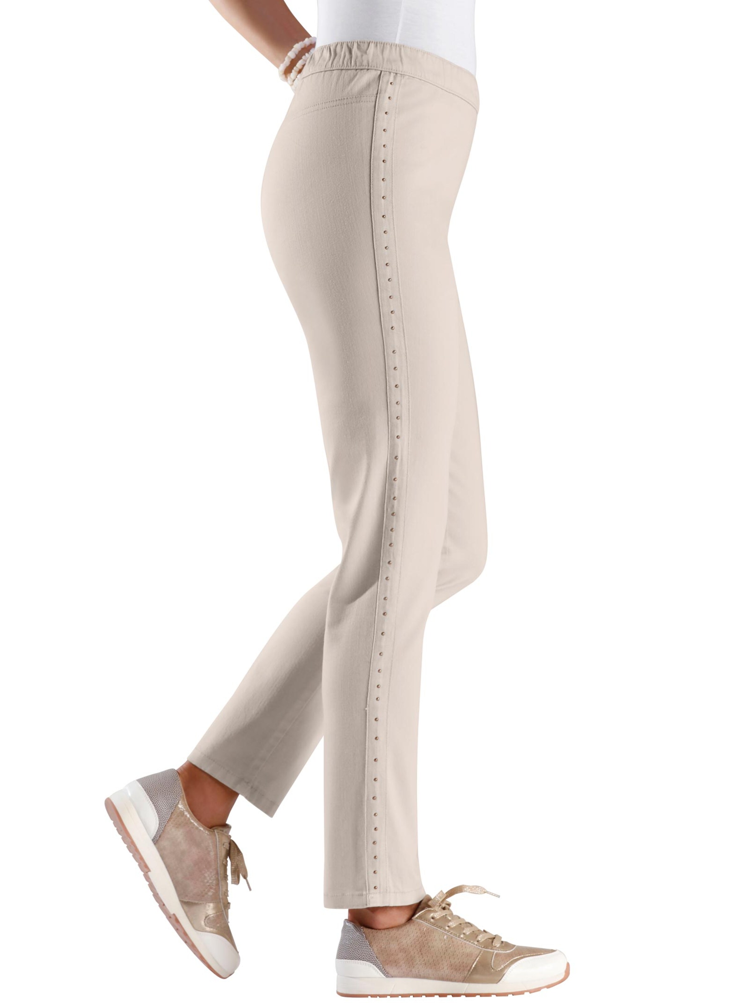 Stretch-Hose - beige