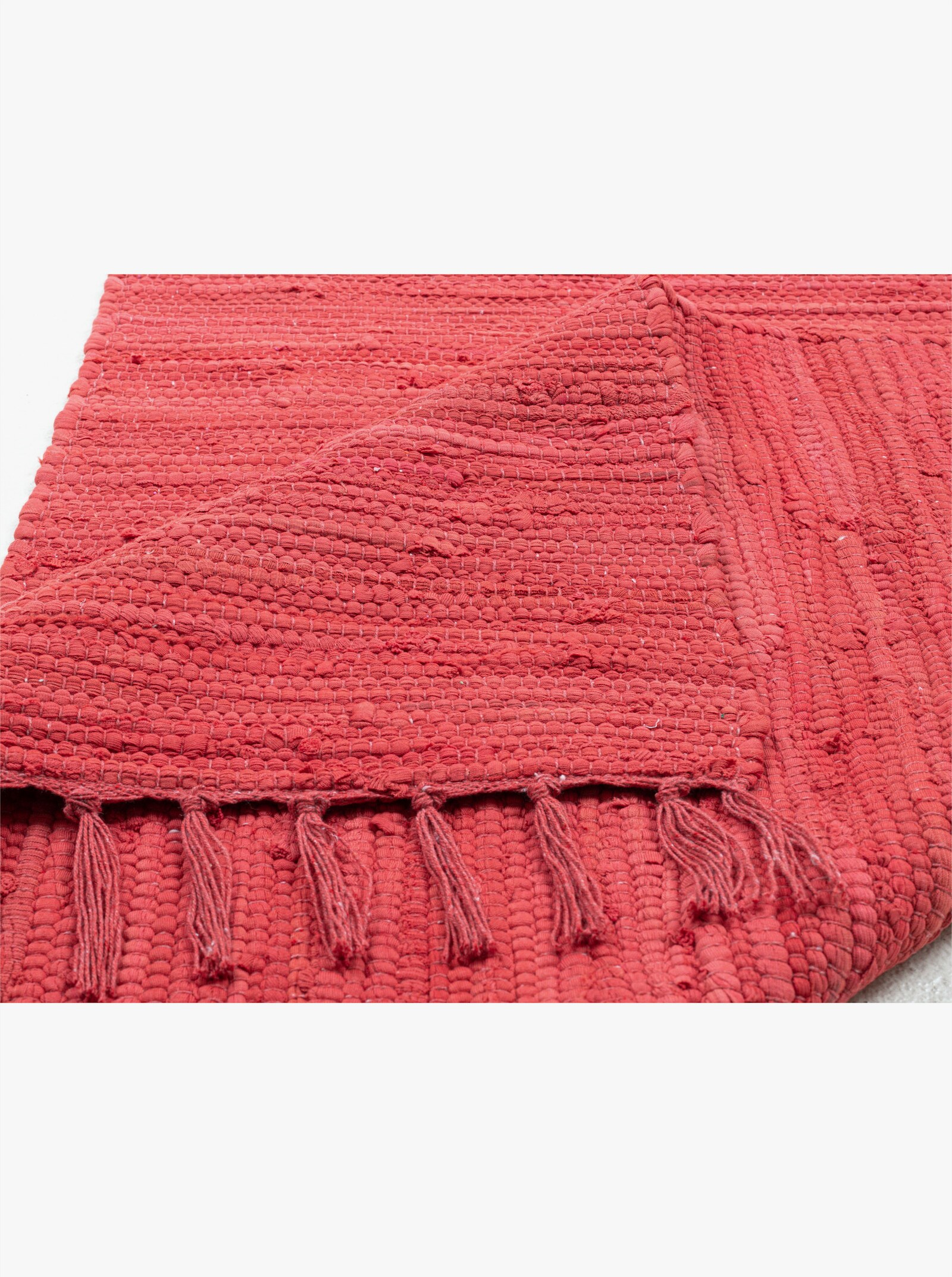 Theko Handwebteppich - rot