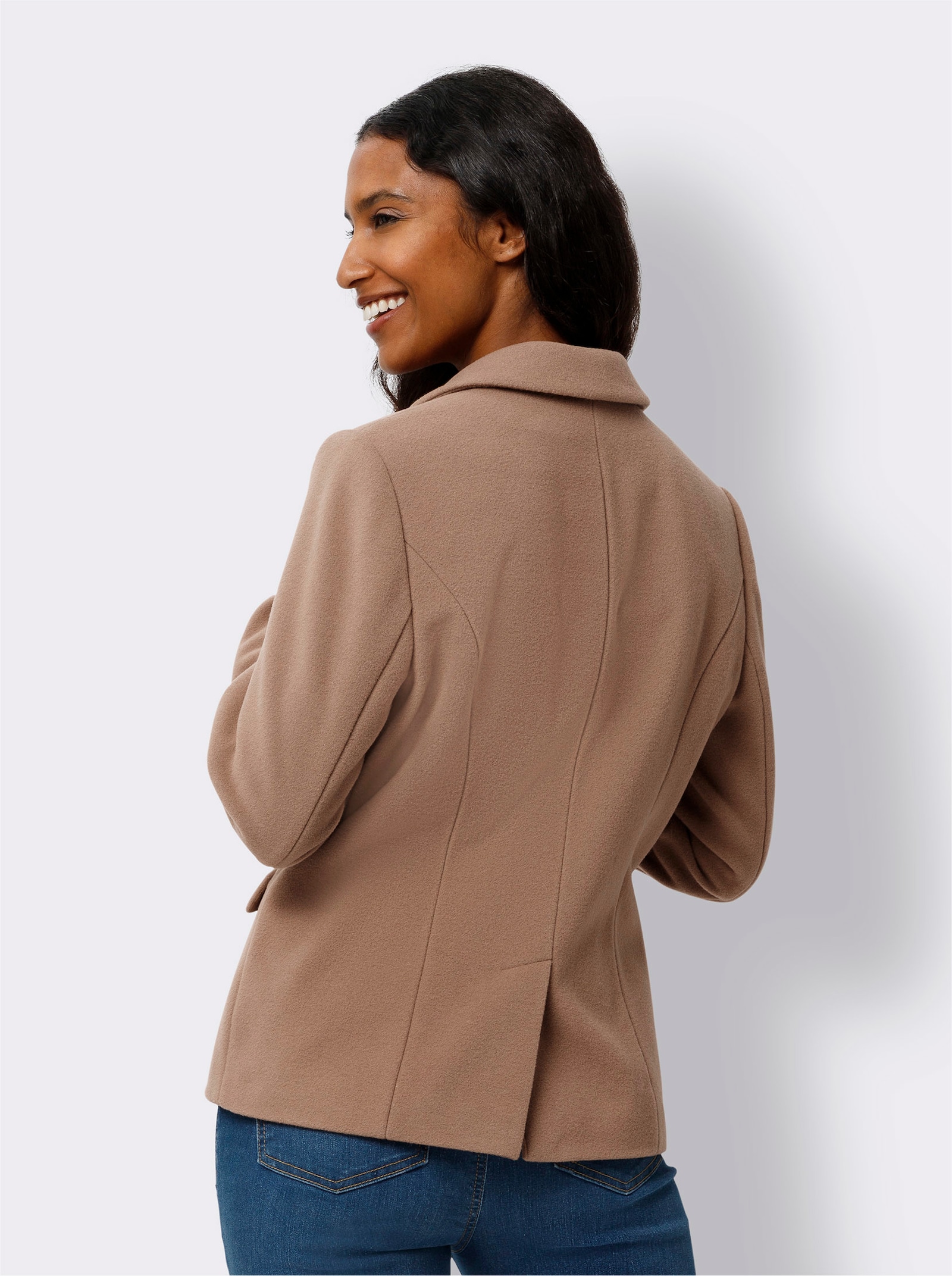 heine Blazer avec pourcentage élevé de laine - couleur chamois