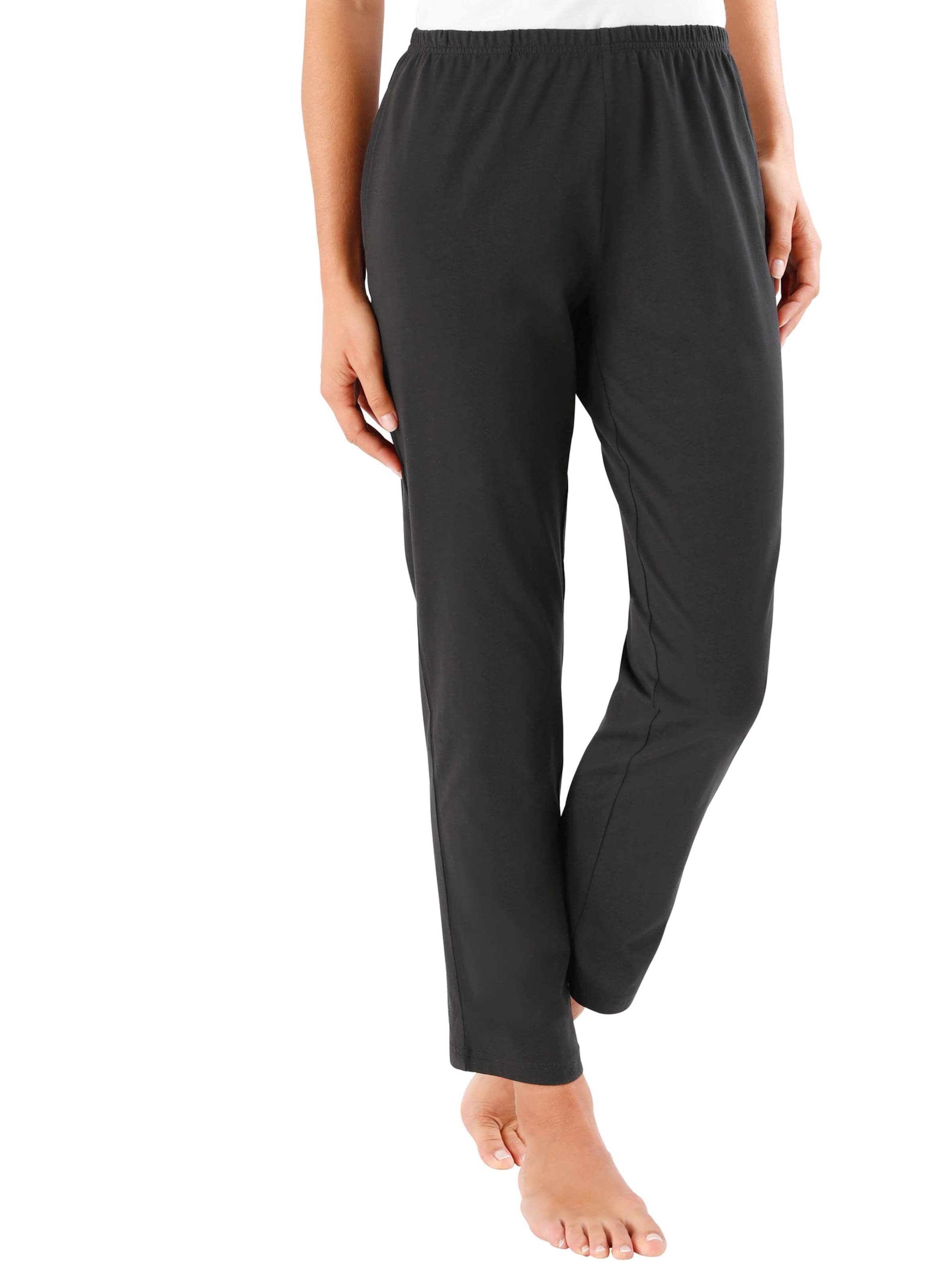 Doppelpack Jerseyhosen - schwarz + grau-meliert