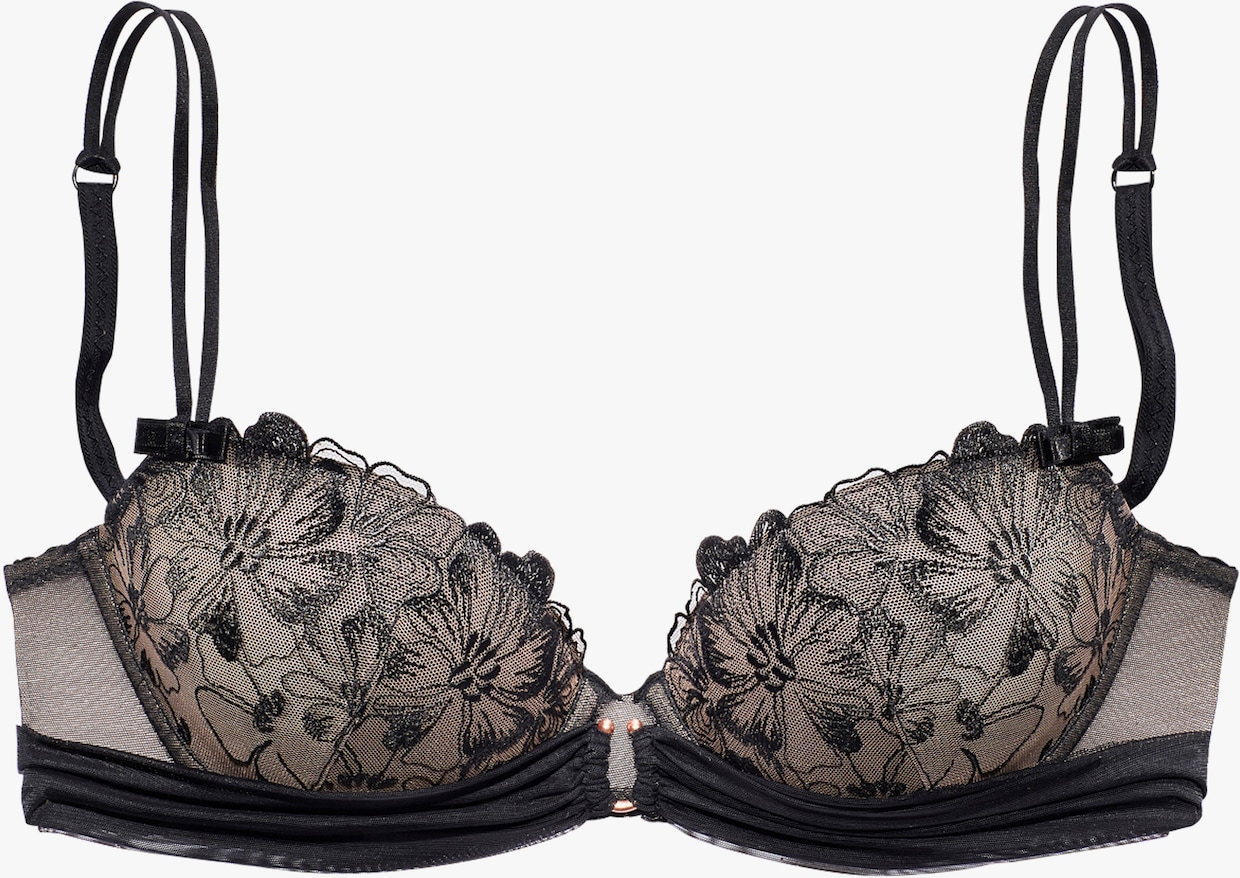 JETTE Soutien-gorge push-up - noir-caramel