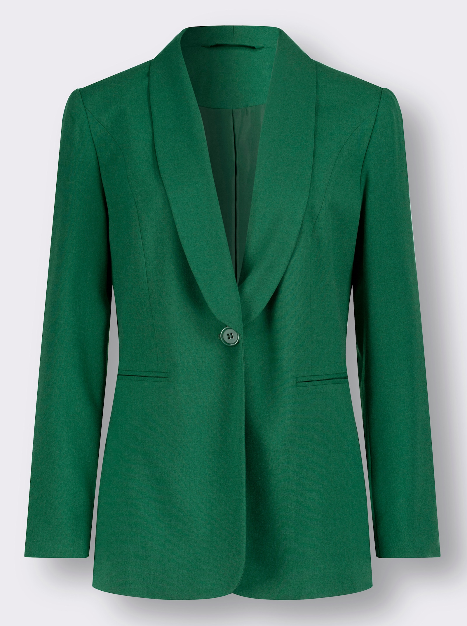 Blazer in lang model - groen