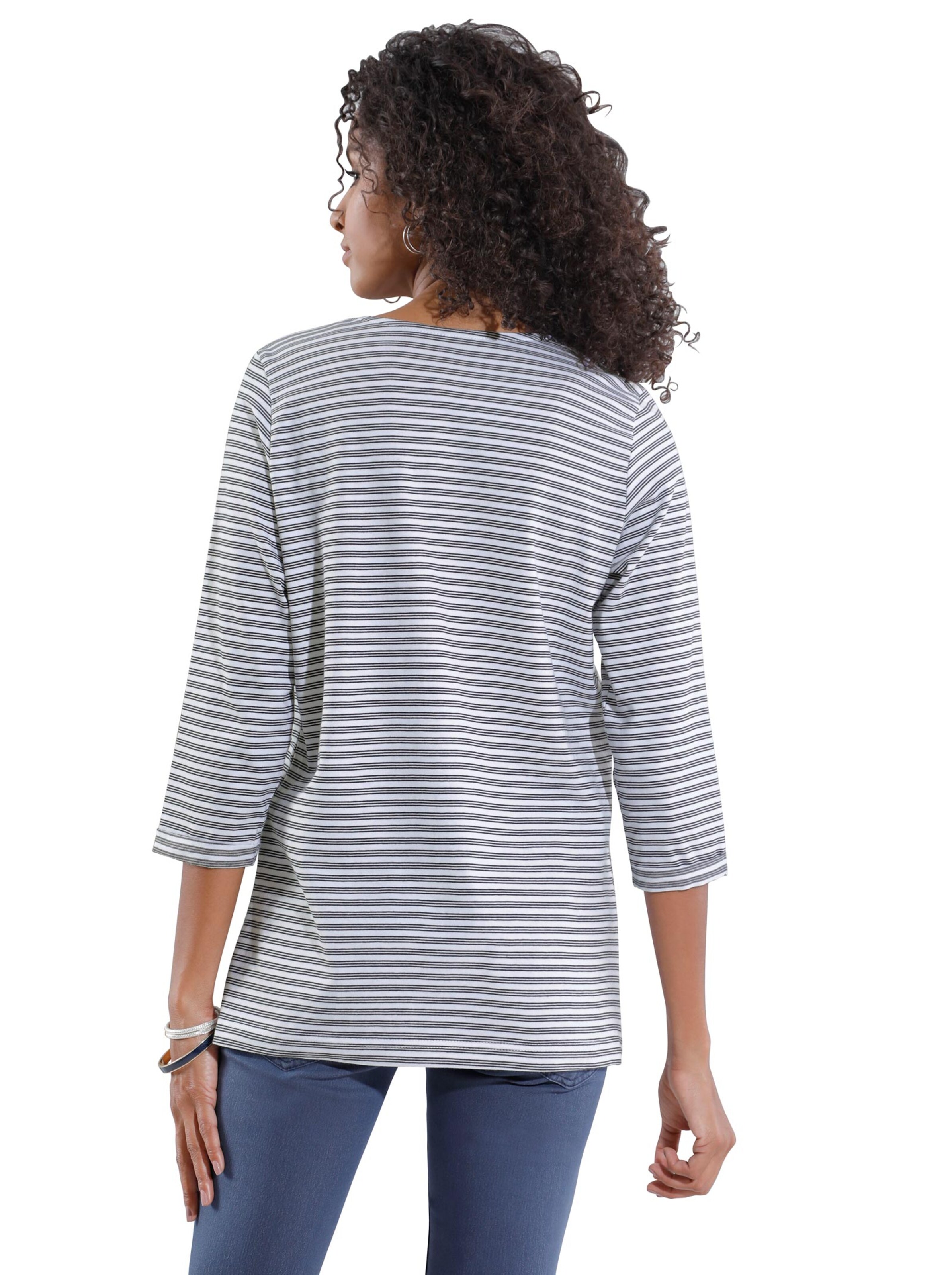 Shirt - marine-geringelt