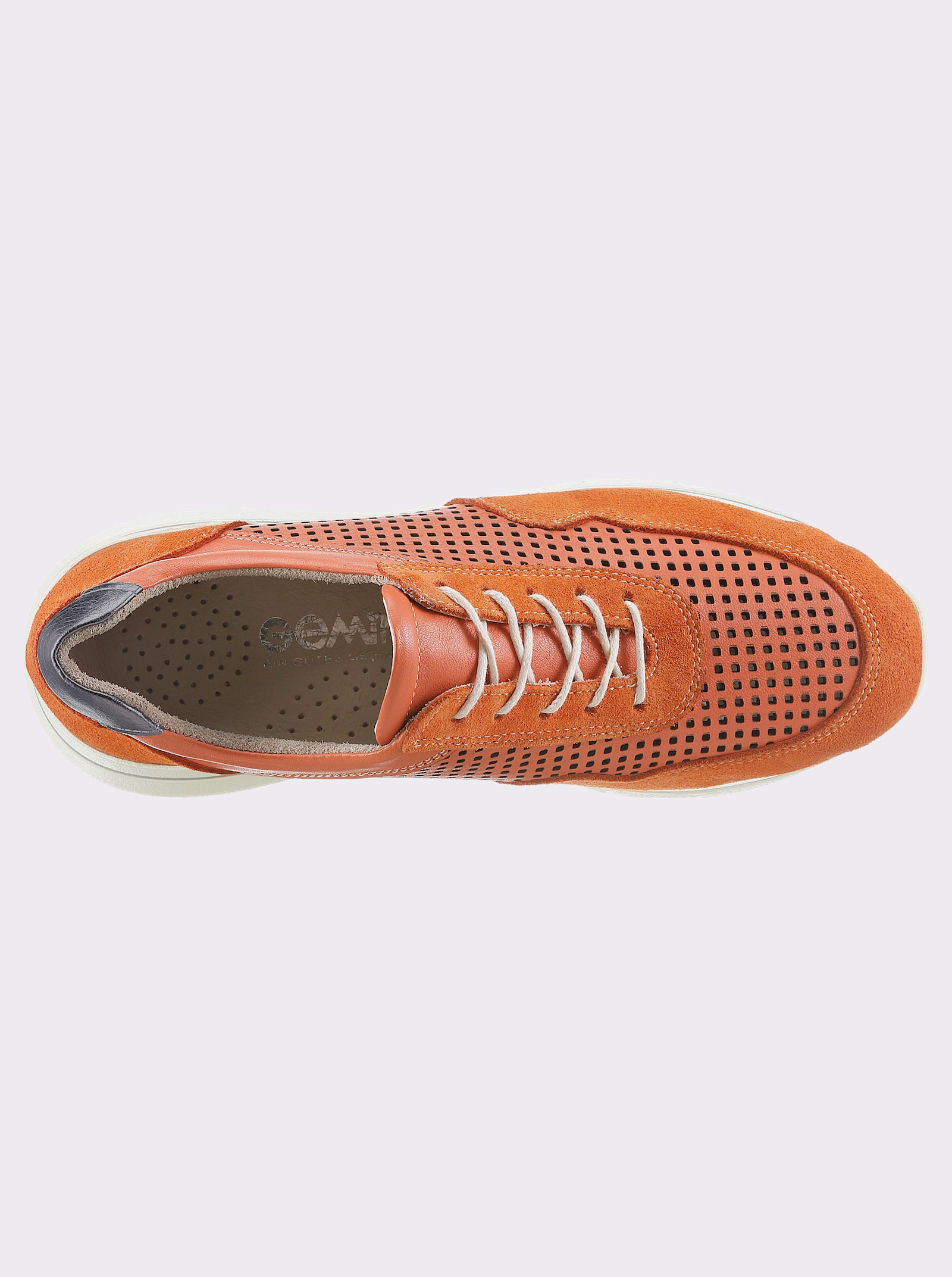 Gemini Sneaker mit Veloursleder - orange