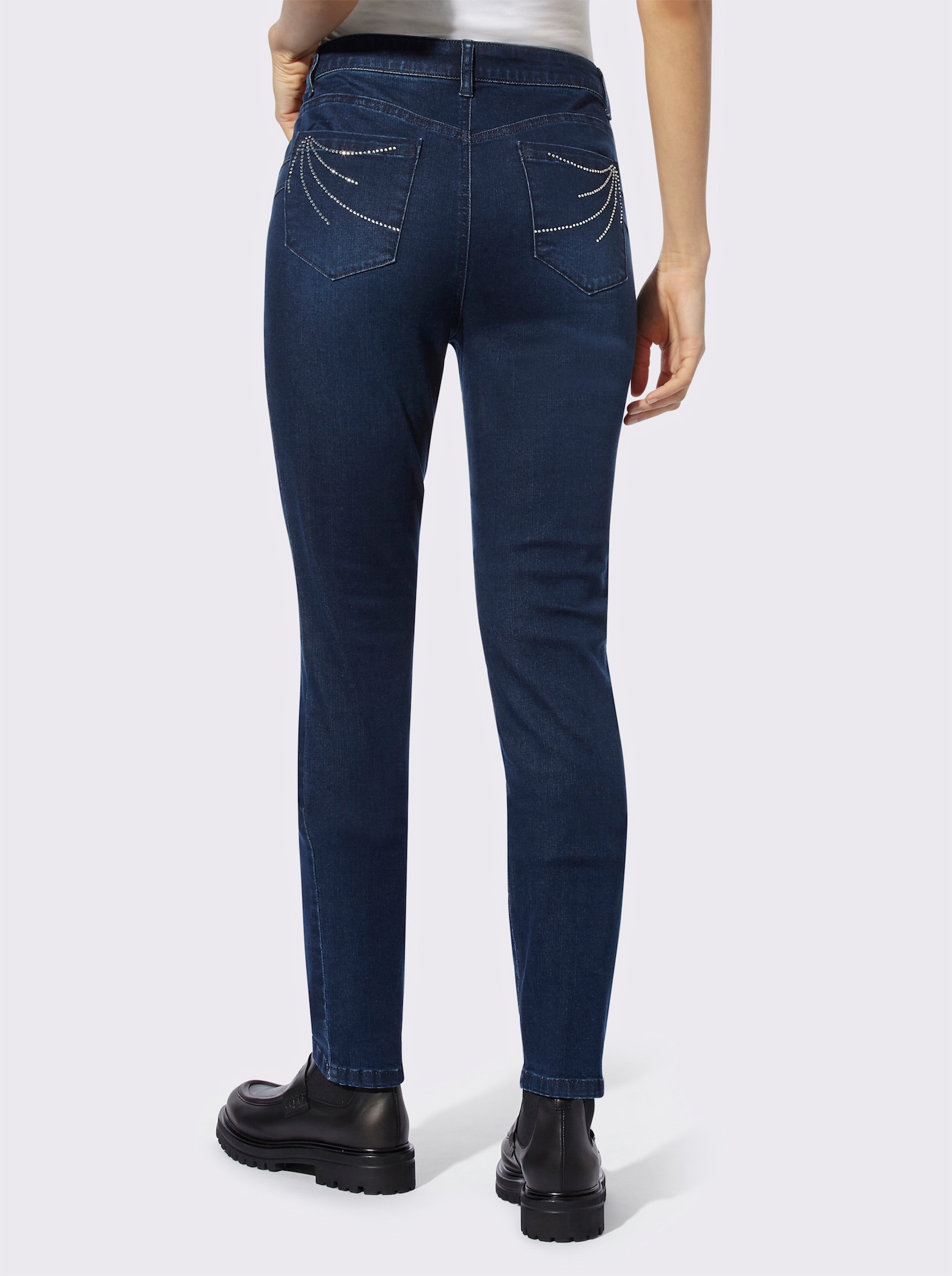 heine Skinny jeans met studs - dark-blue