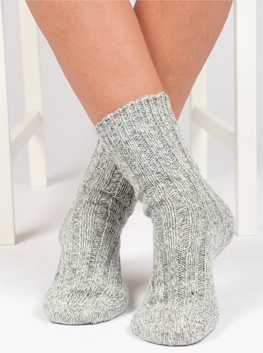 Norweger-Socken - hellgrau