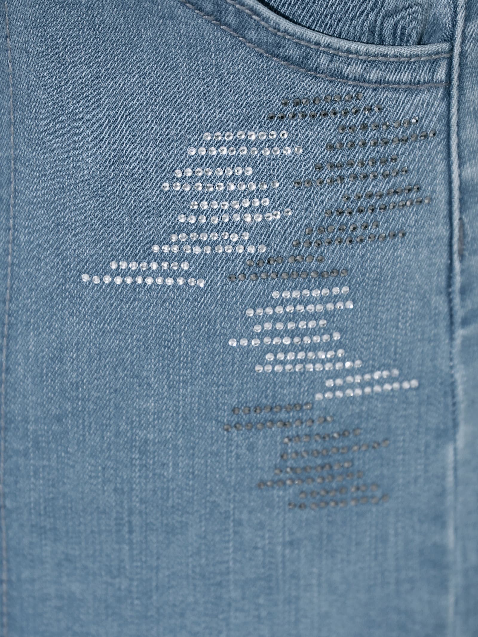 Jeansrock mit Baumwolle und Lyocell - blue-bleached