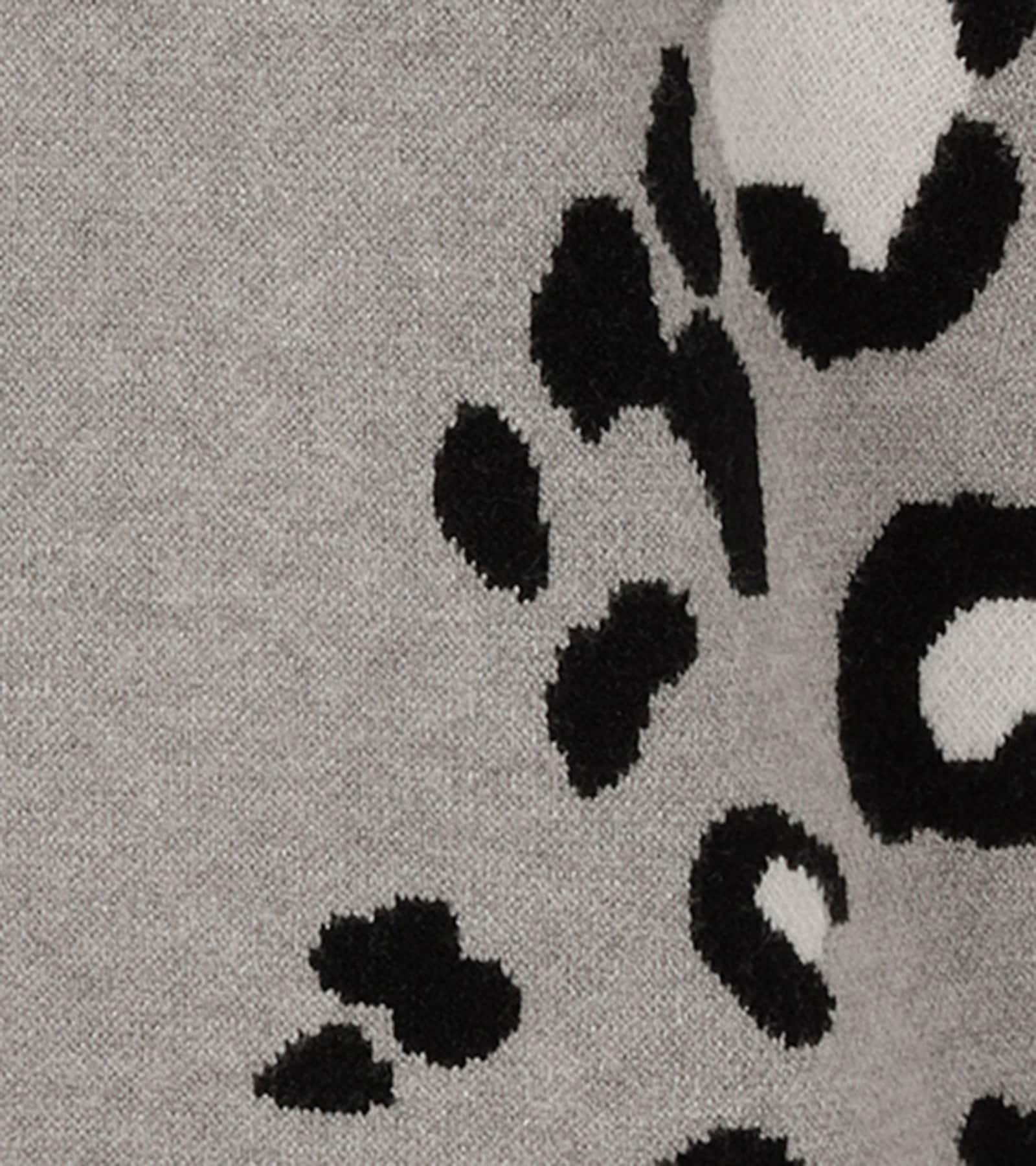 Aniston PLUS Strickpullover - grau-schwarz-weiß-melange