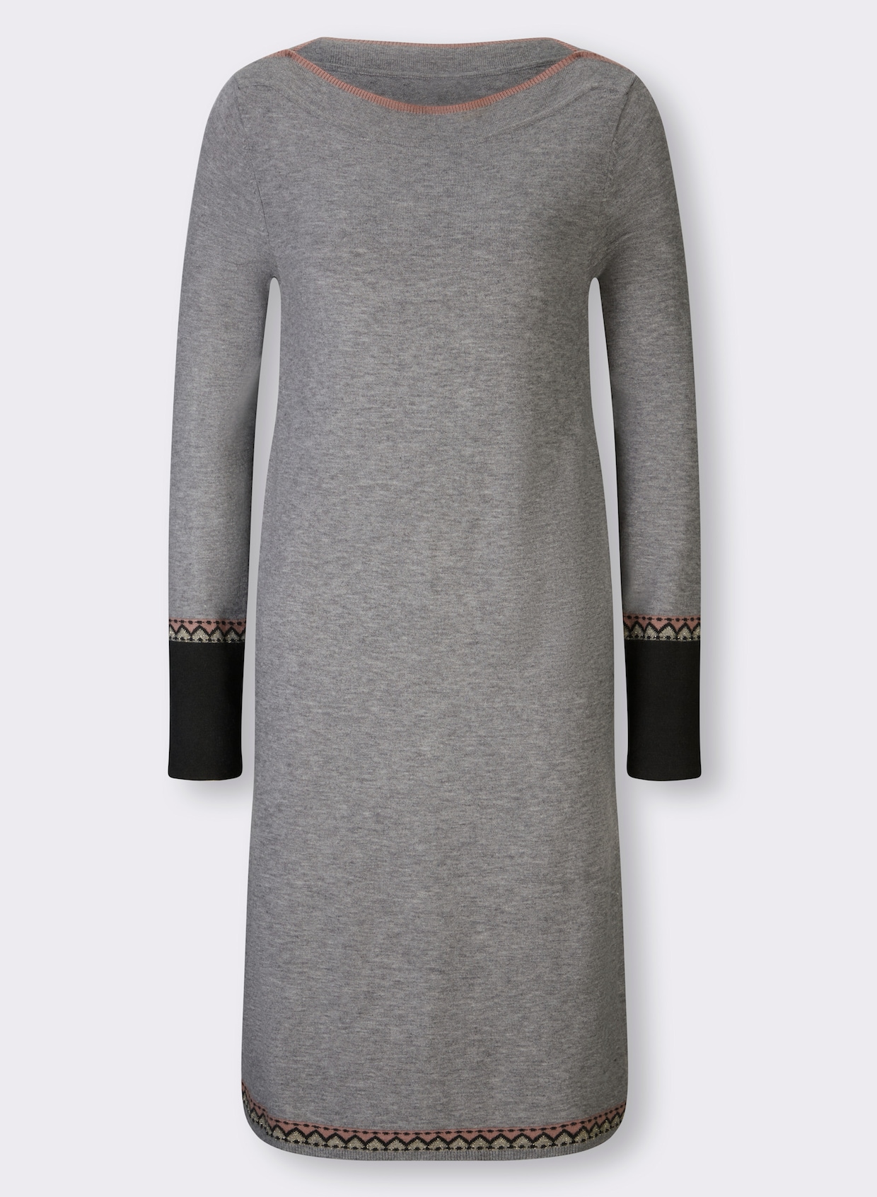 heine Robe en tricot - gris chiné