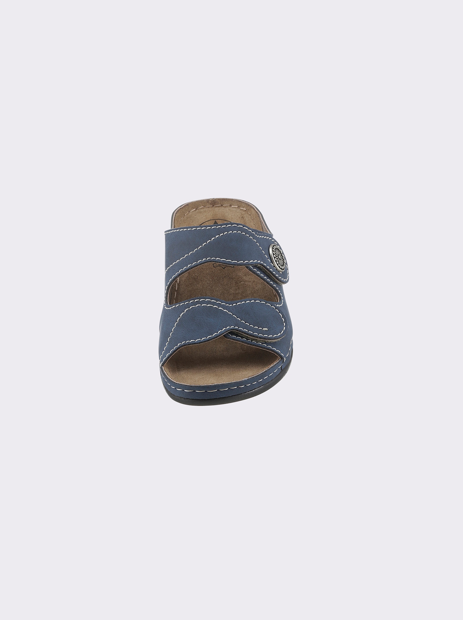 Franken Schuhe Pantolette mit Fersendämpfung - dunkelblau