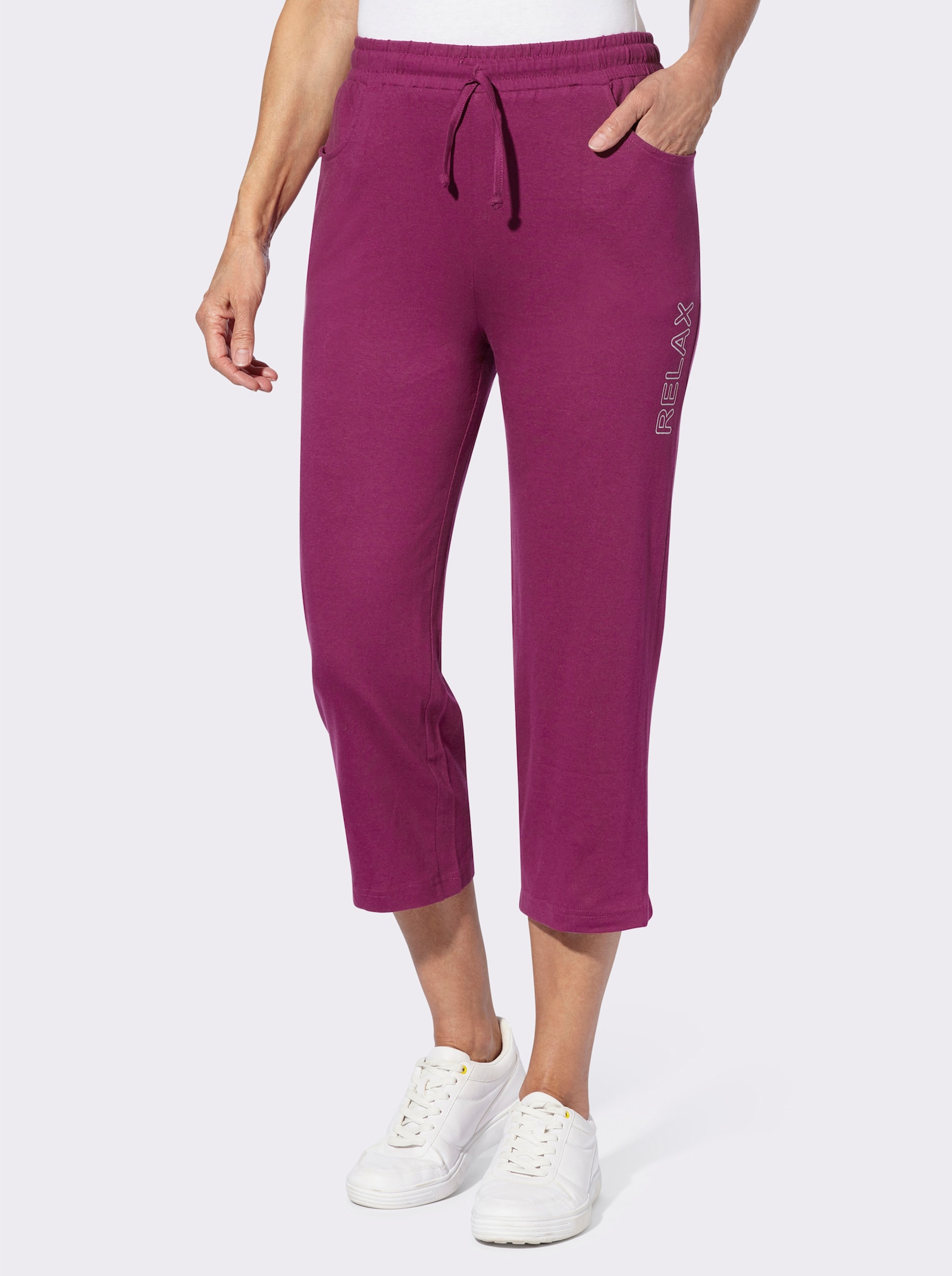 Freizeithose in 7/8-Länge - malve