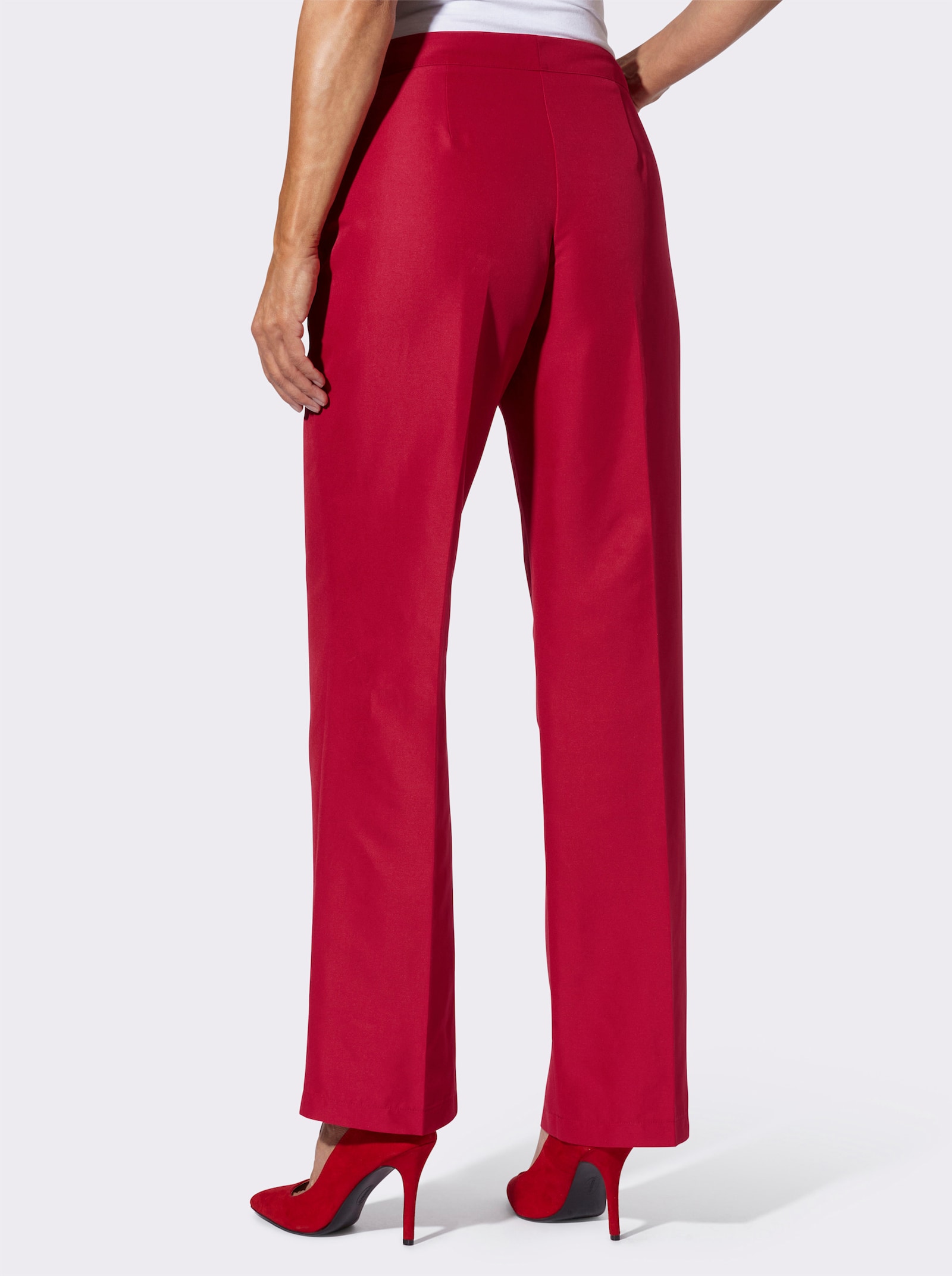 Hose mit weiten Beinen - rot