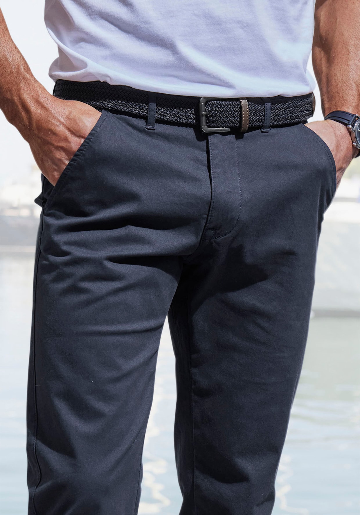 Chinohose - navy