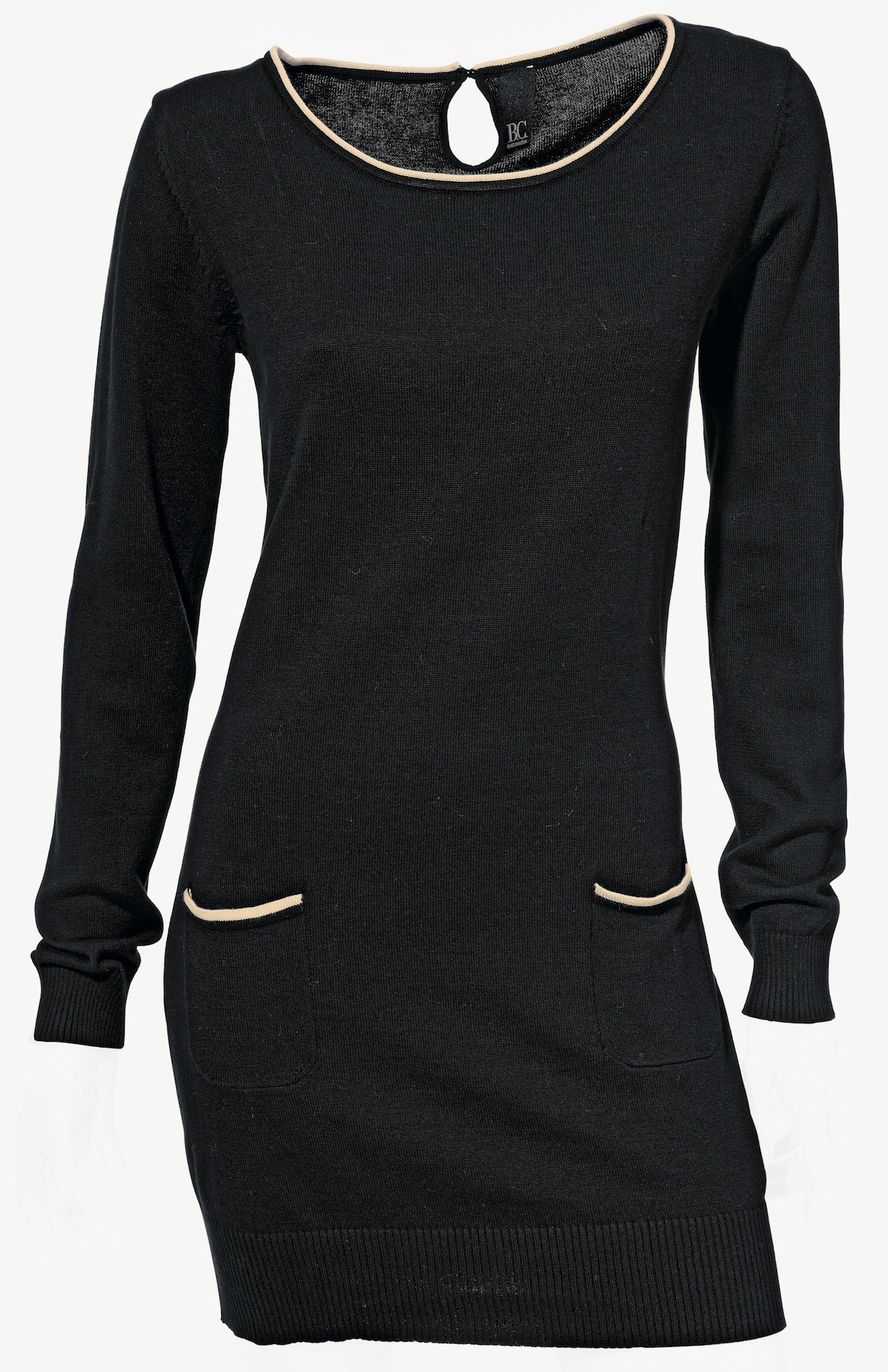 heine Lange pullover - zwart