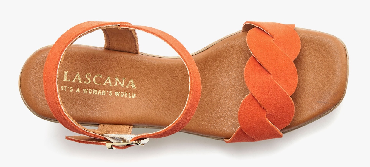 LASCANA Sandalen met riempjes - oranje