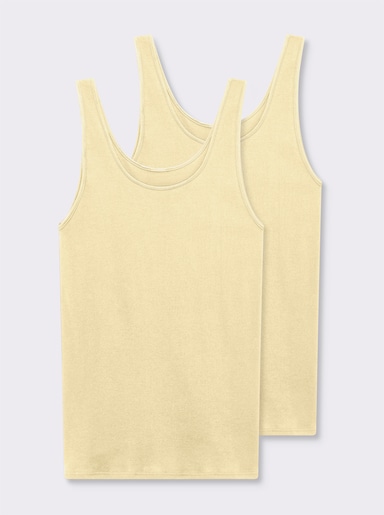 Nina von C. Achselhemd im Doppelpack - zitrone