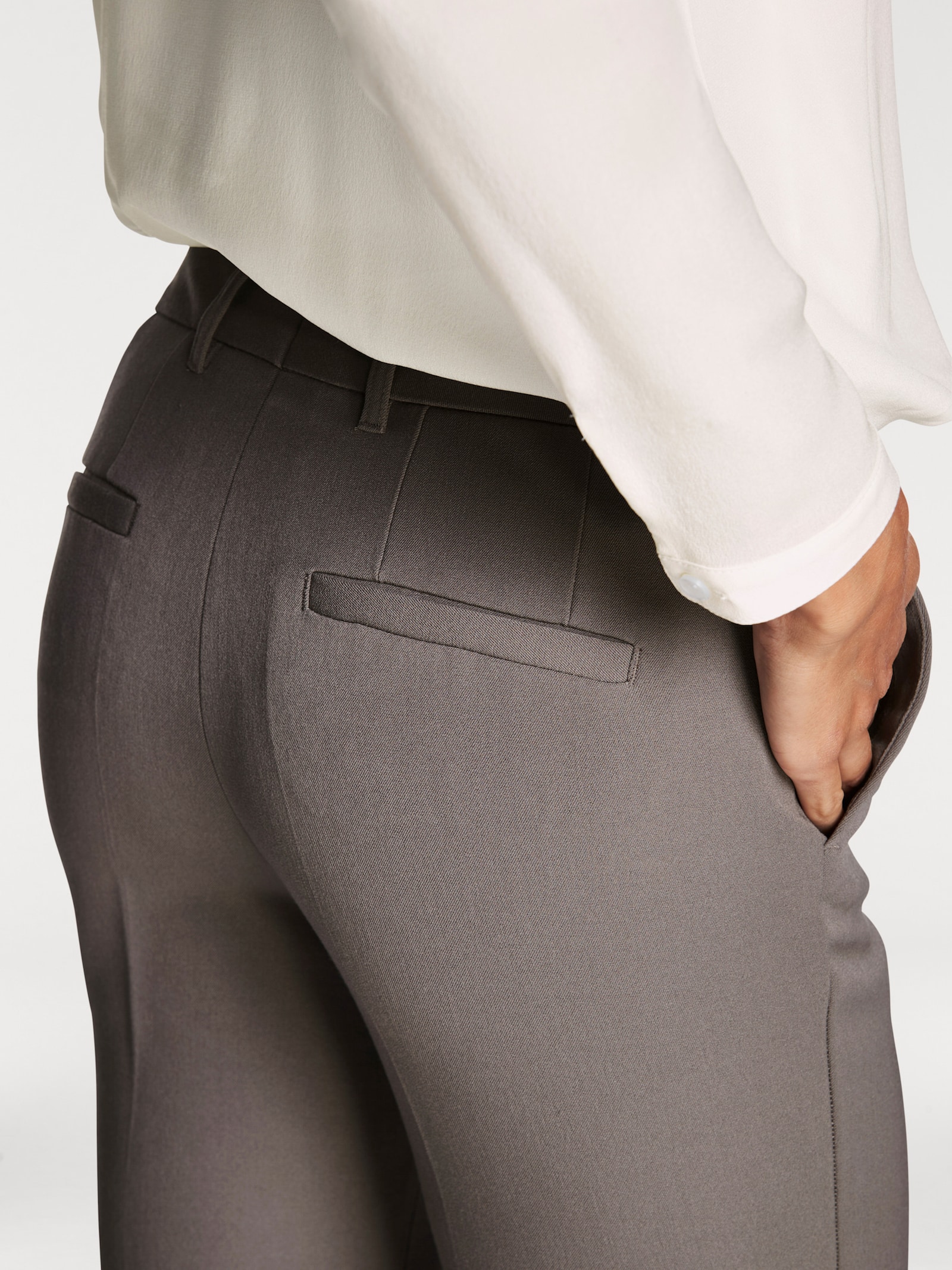 heine Hose gerade geschnitten - taupe