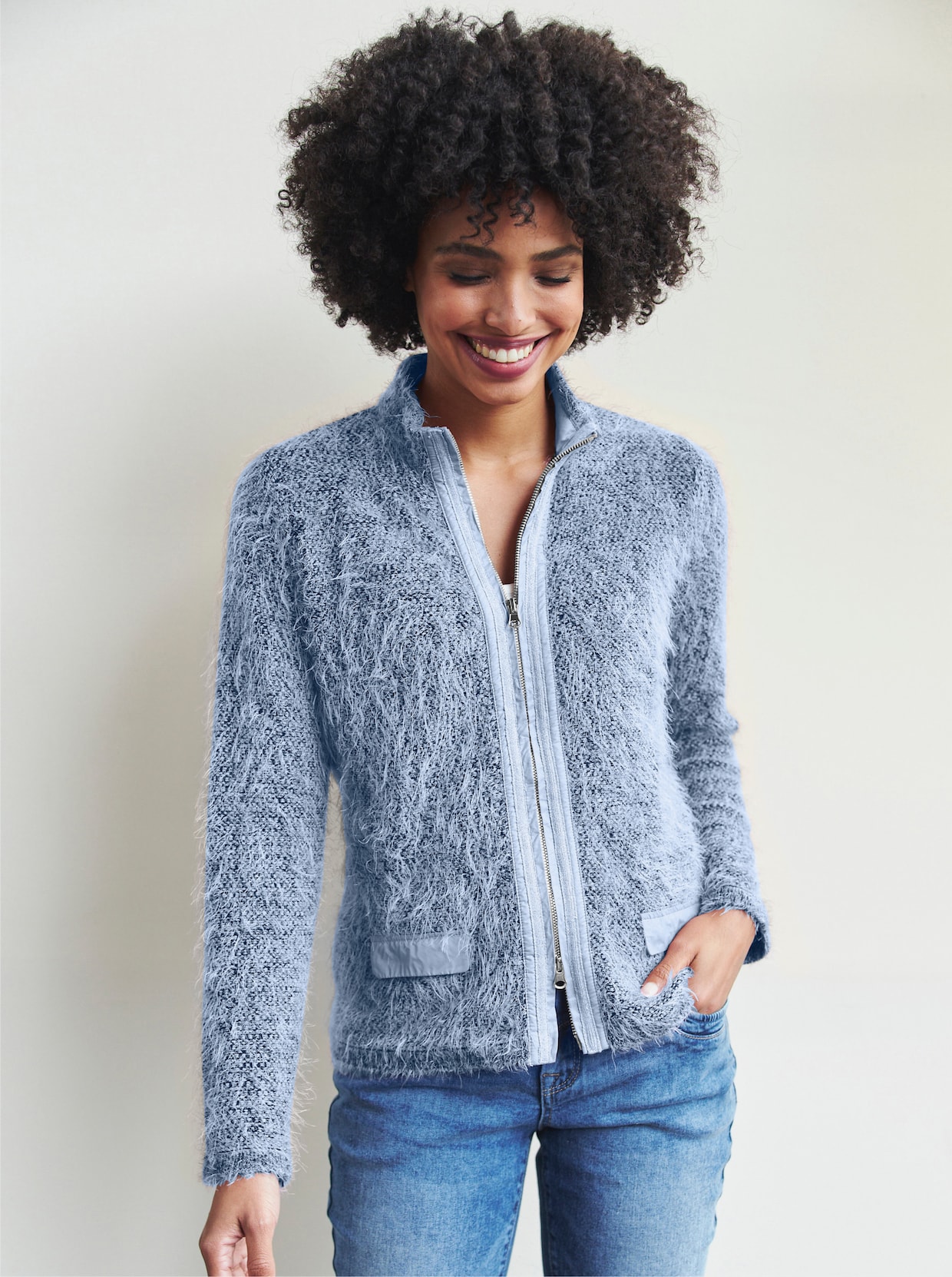 heine Strickjacke - bleu