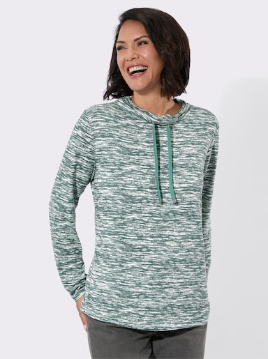 Winter-Shirt - jade-bedruckt