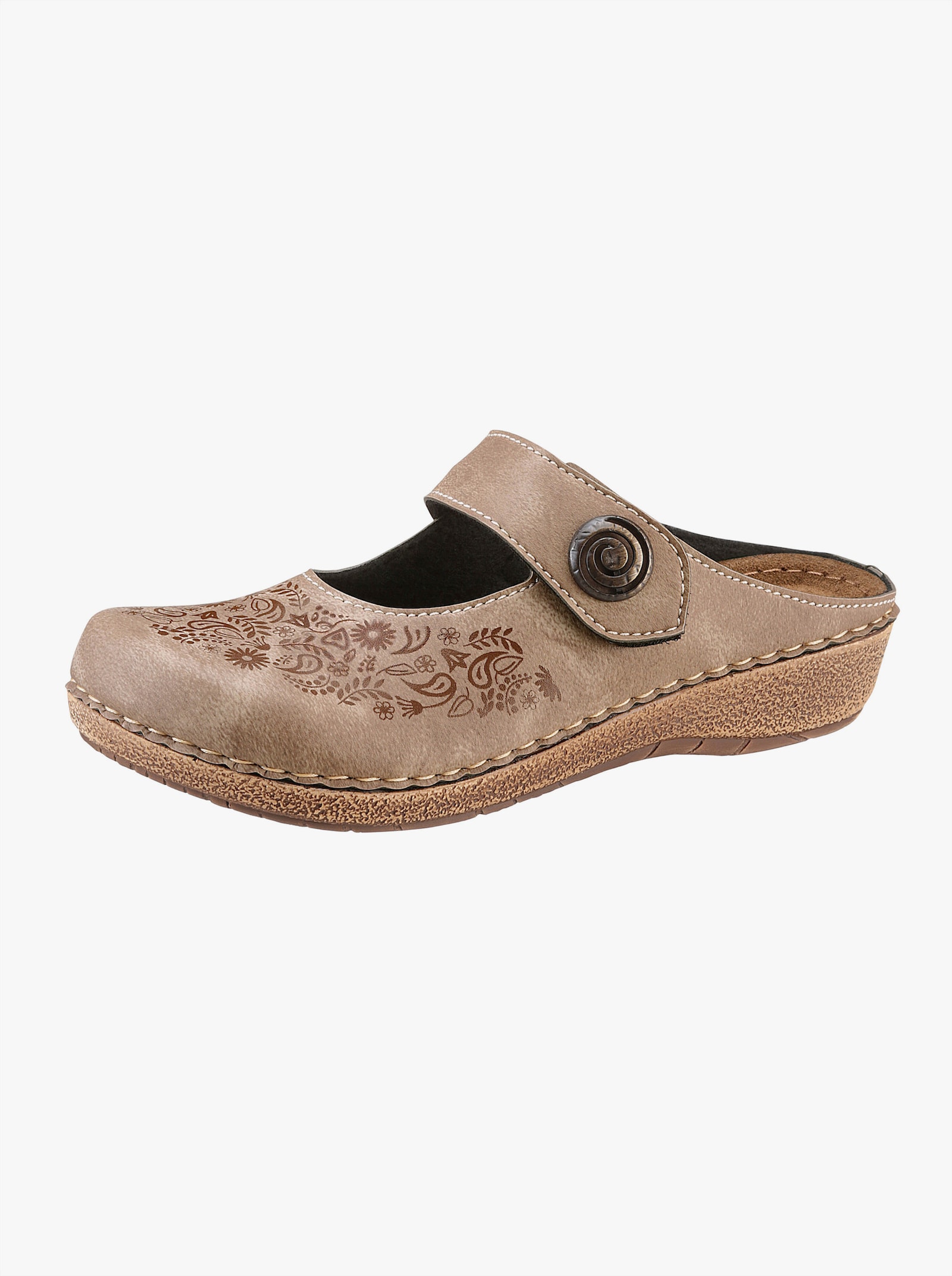 Franken Schuhe Clog - taupe
