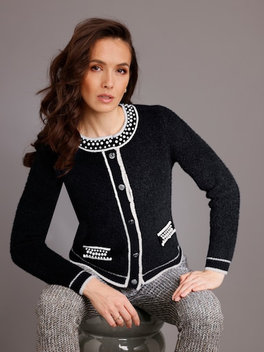 CREATION L PREMIUM Strickjacke - schwarz