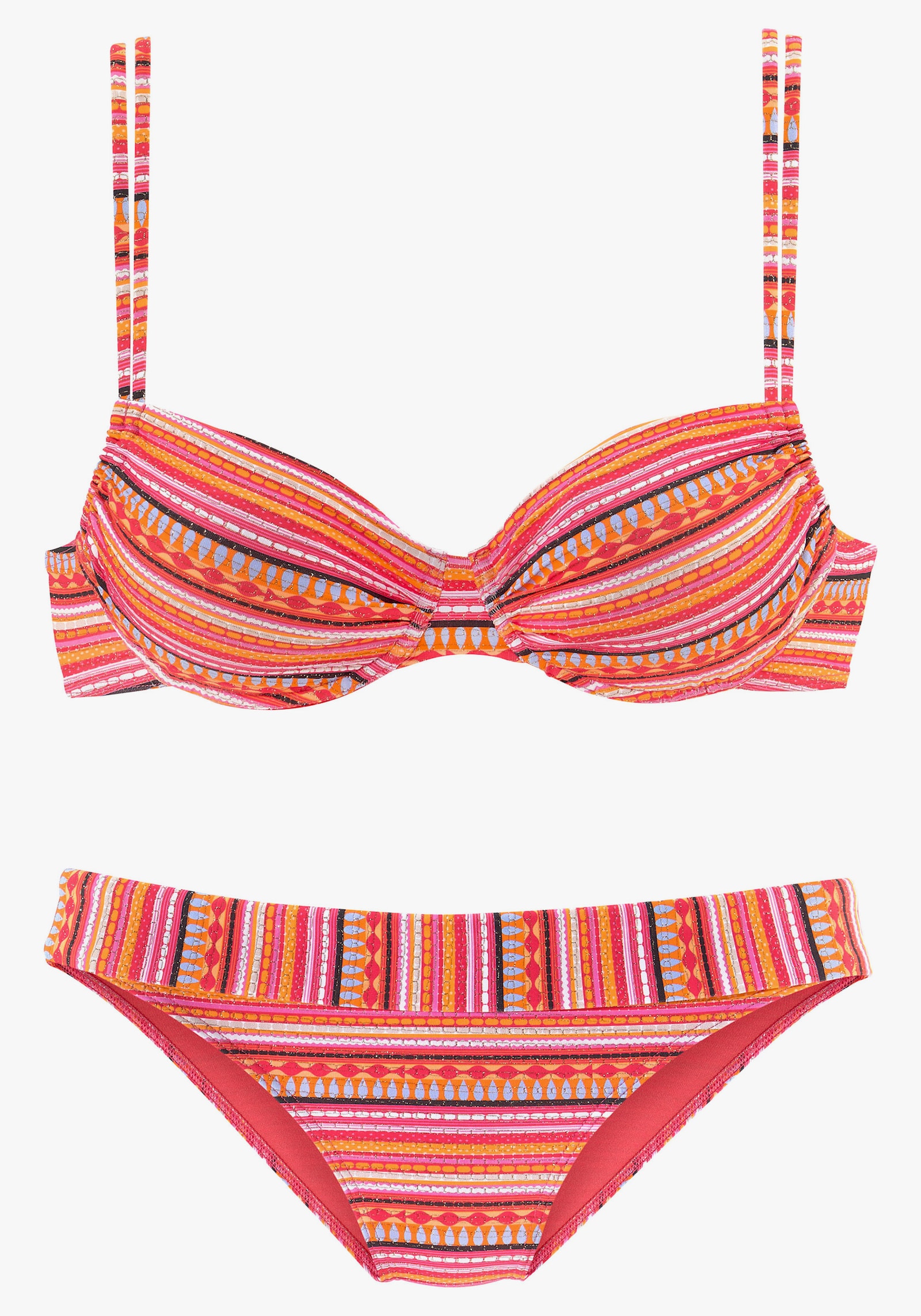LASCANA Bügel-Bikini - orange gestreift
