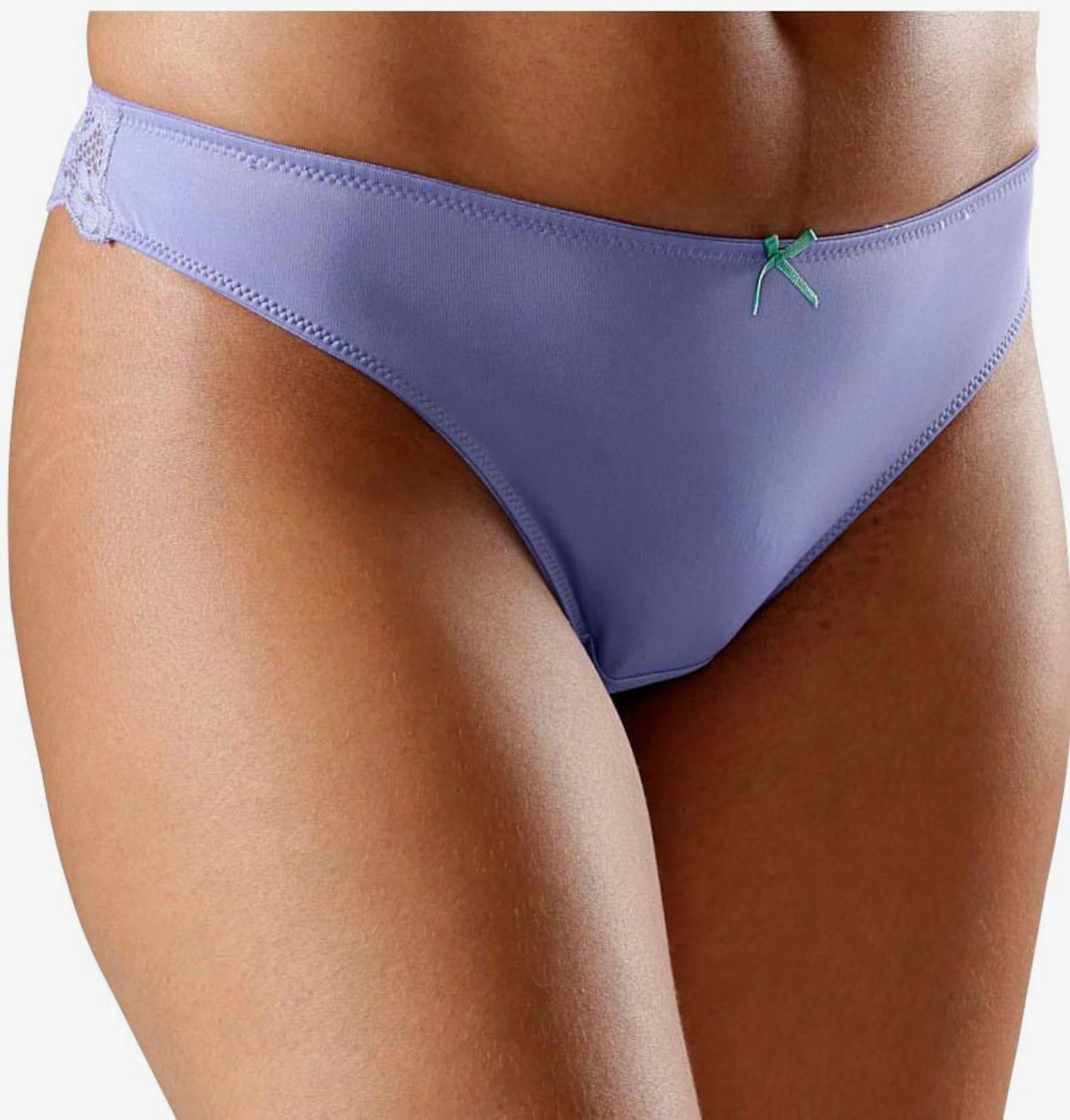 petite fleur String - blau+mandarine+weiss