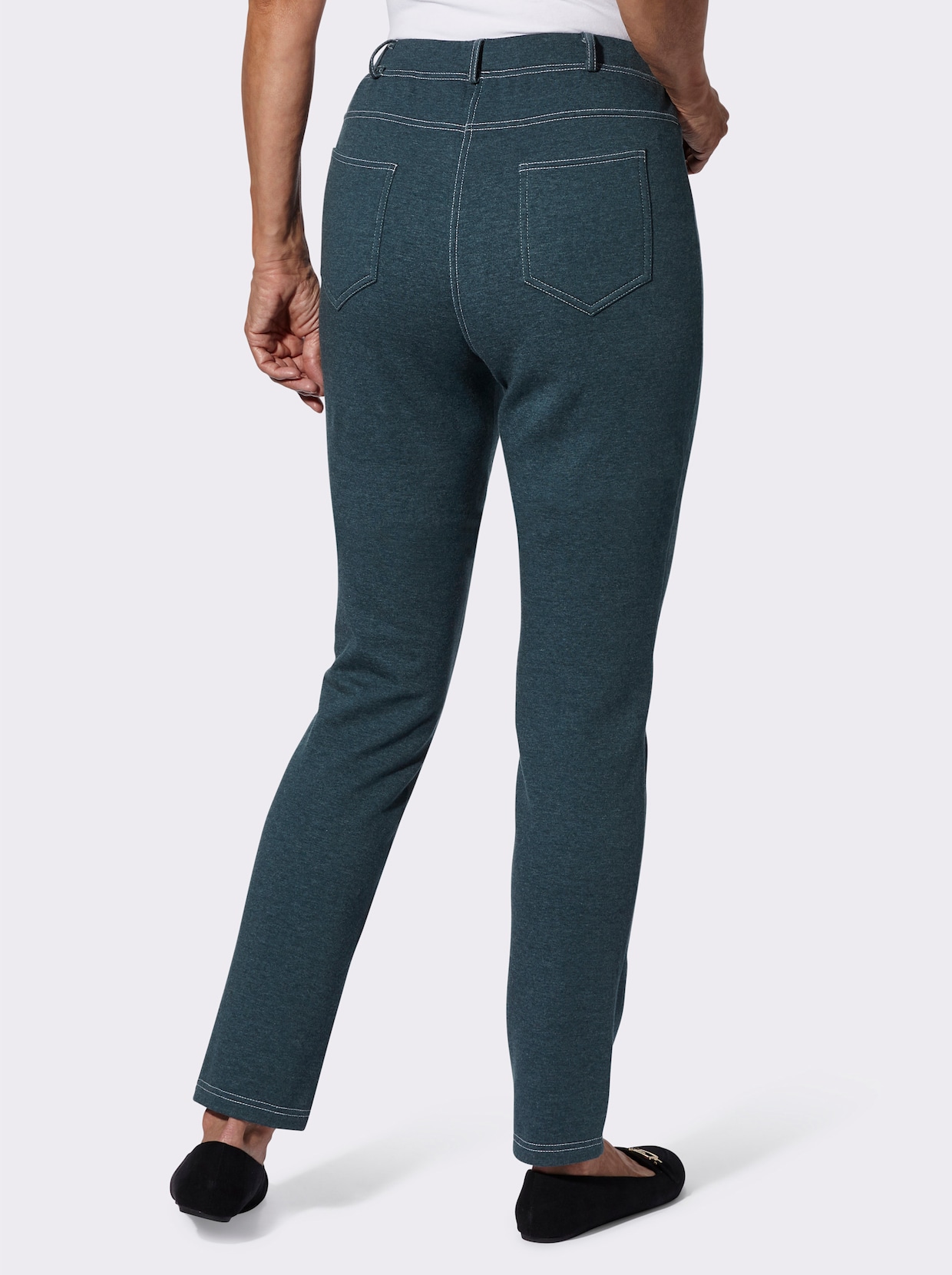 Broek - petrol gemêleerd