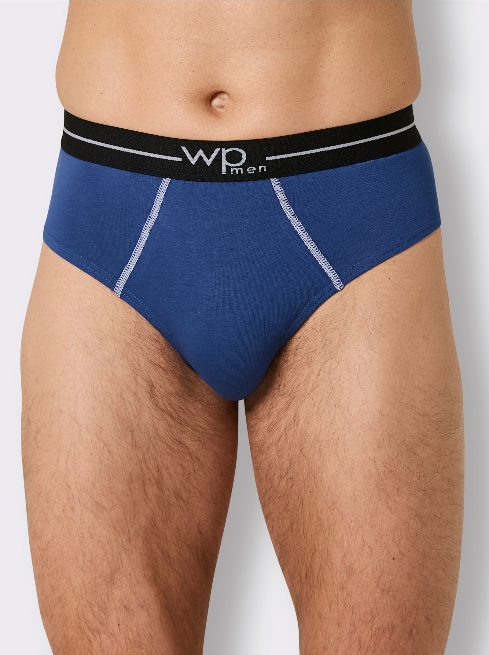 wäschepur men Slip - royalblau + rot + schwarz