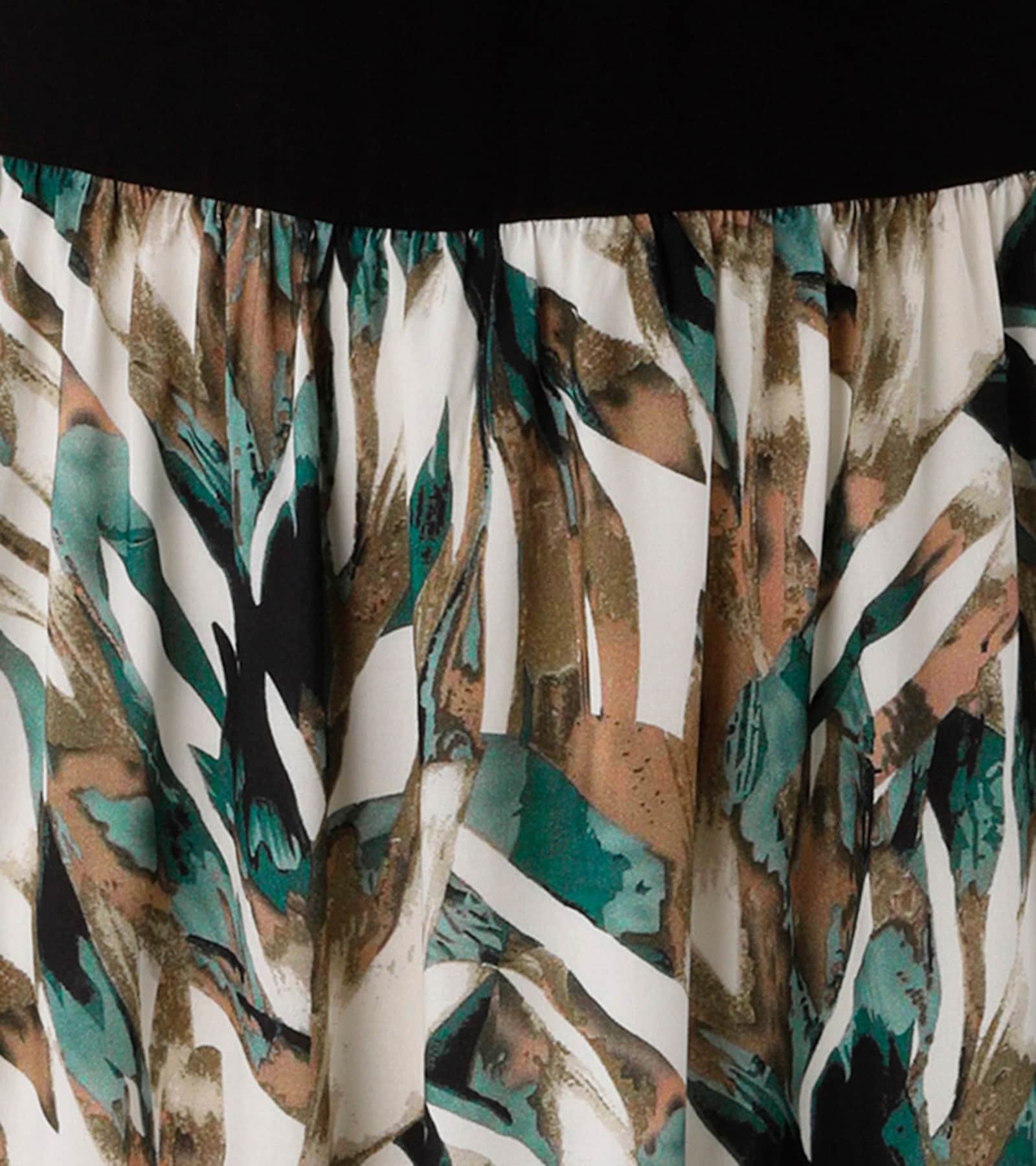 Aniston PLUS Jerseykleid - schwarz-bunt