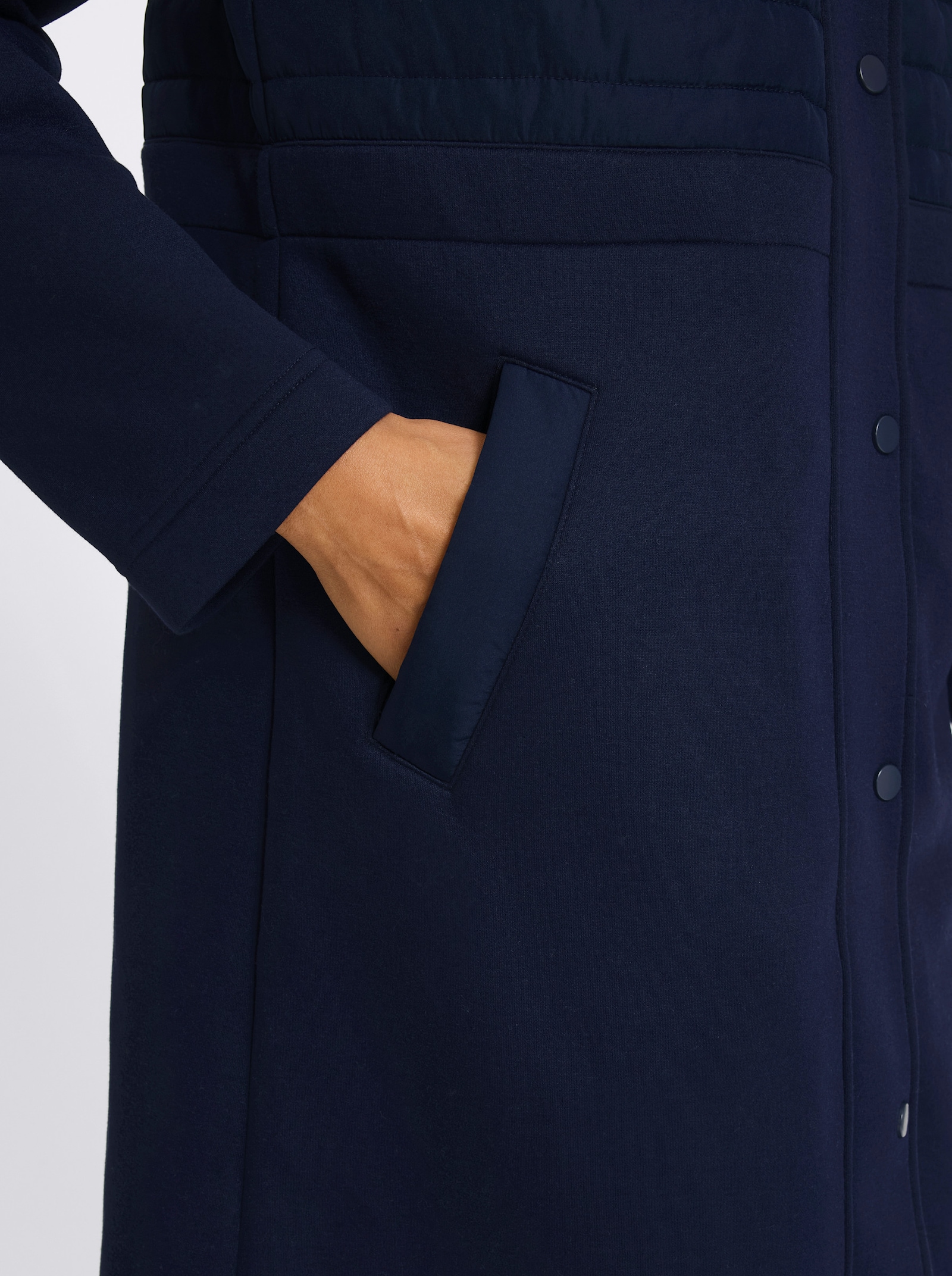 heine Kurzmantel in Patch-Optik - marine