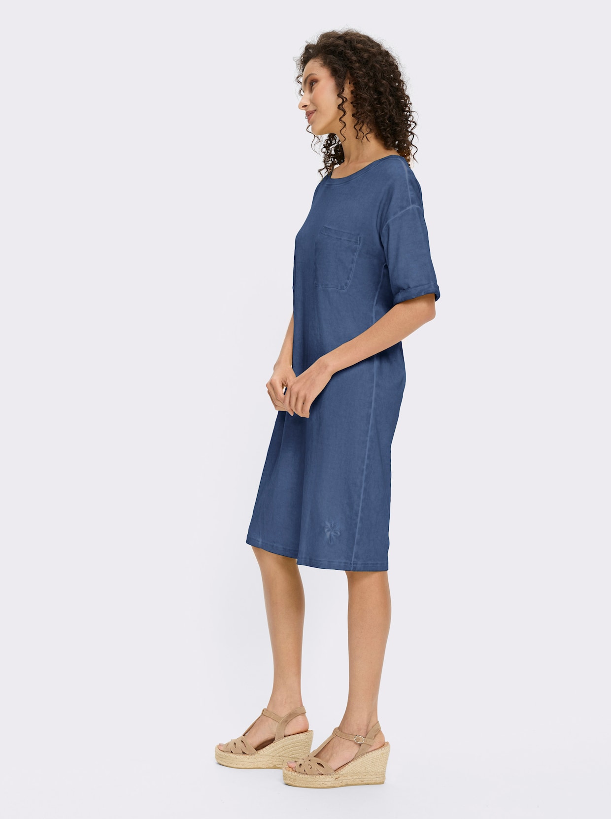 heine Jerseykleid - jeansblau