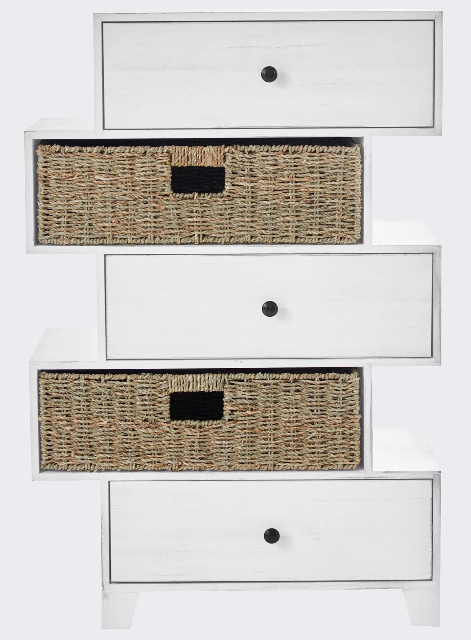 heine home Kommode - weiß-natur