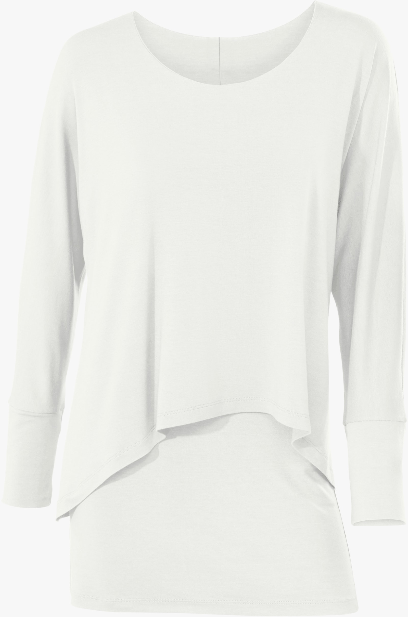 heine Rundhalsshirt mit Fledermaus-Ärmeln - ecru