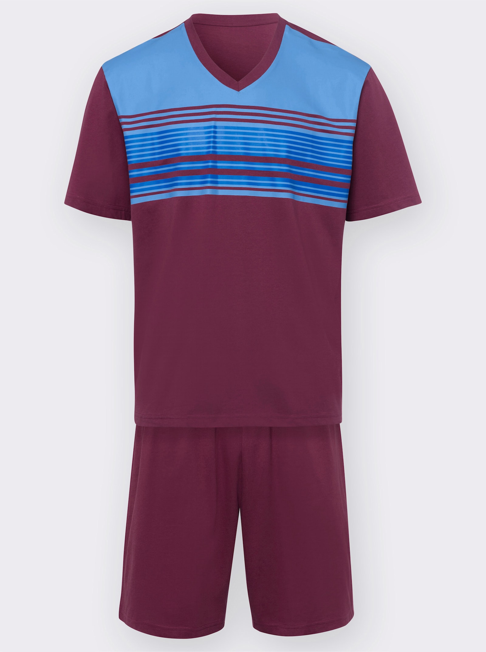 Shorty - marine + bordeaux